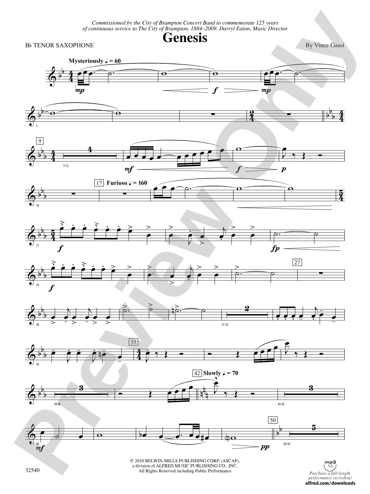 Genesis: B-flat Tenor Saxophone
