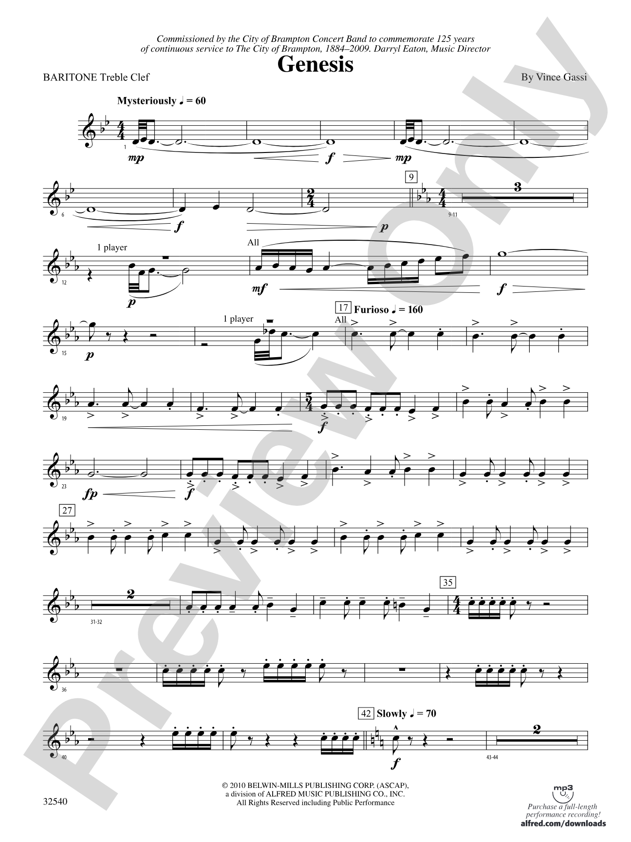 Genesis: (wp) Baritone T.C.