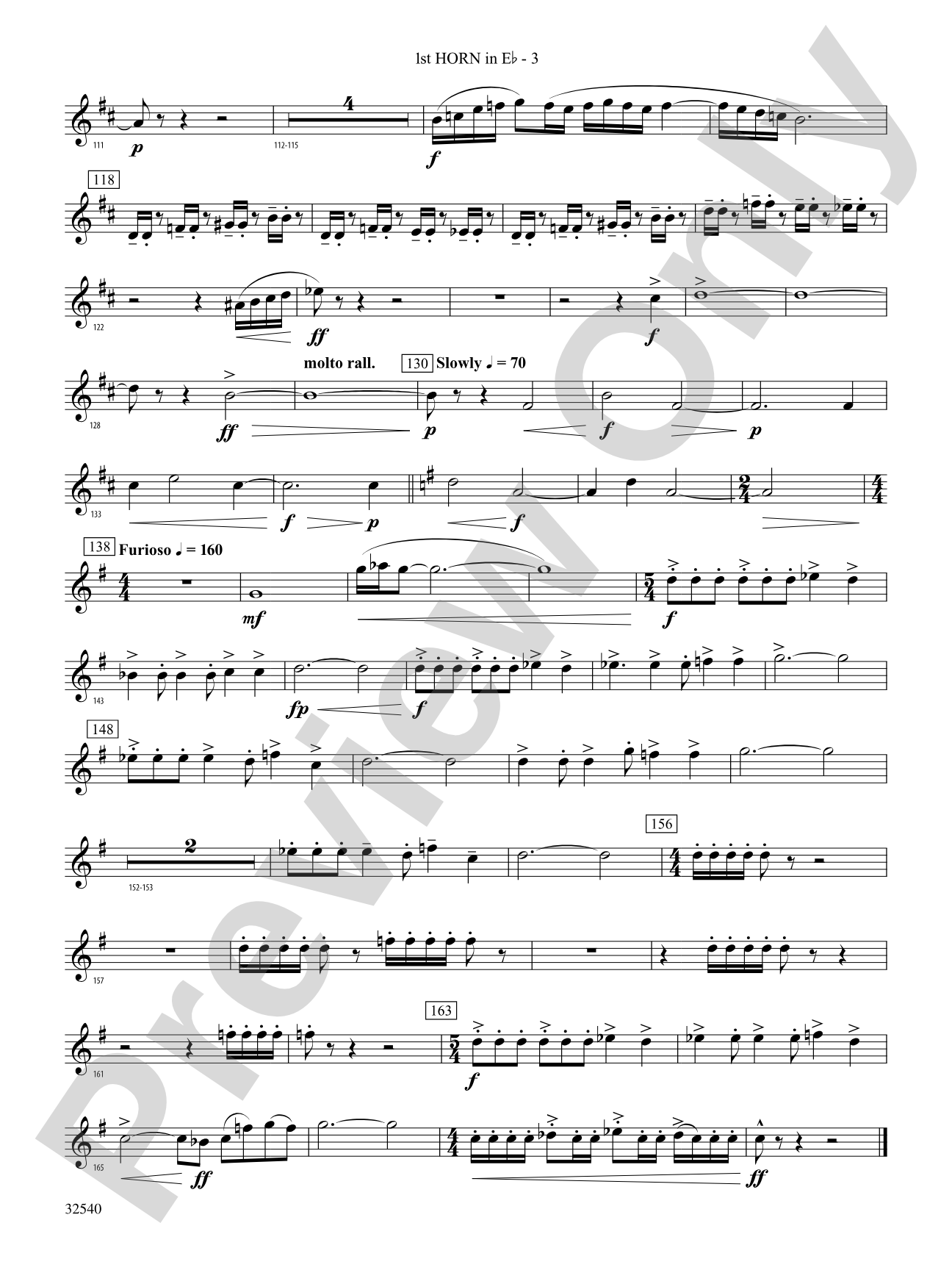 Genesis: (wp) 1st Horn in E-flat