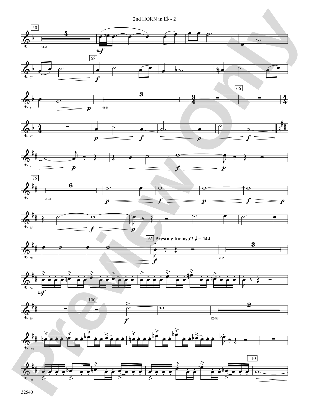 Genesis: (wp) 2nd Horn in E-flat