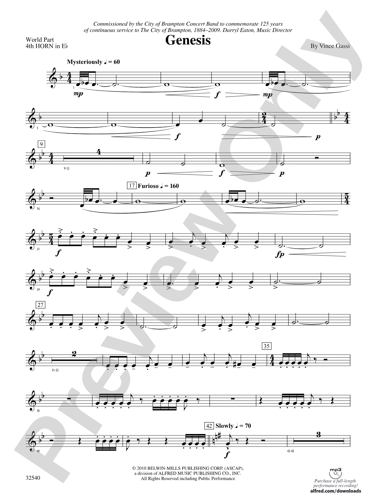 Genesis: (wp) 4th Horn in E-flat