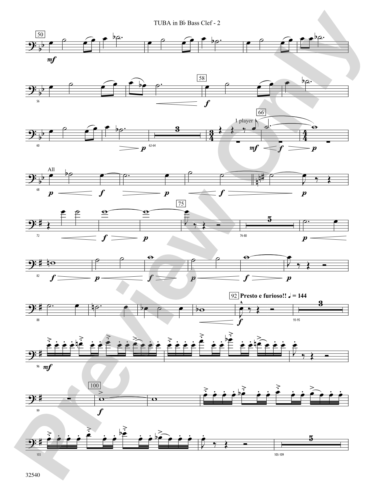 Genesis: (wp) B-flat Tuba B.C.