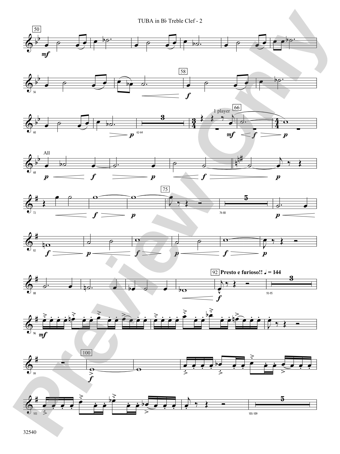 Genesis: (wp) B-flat Tuba T.C.