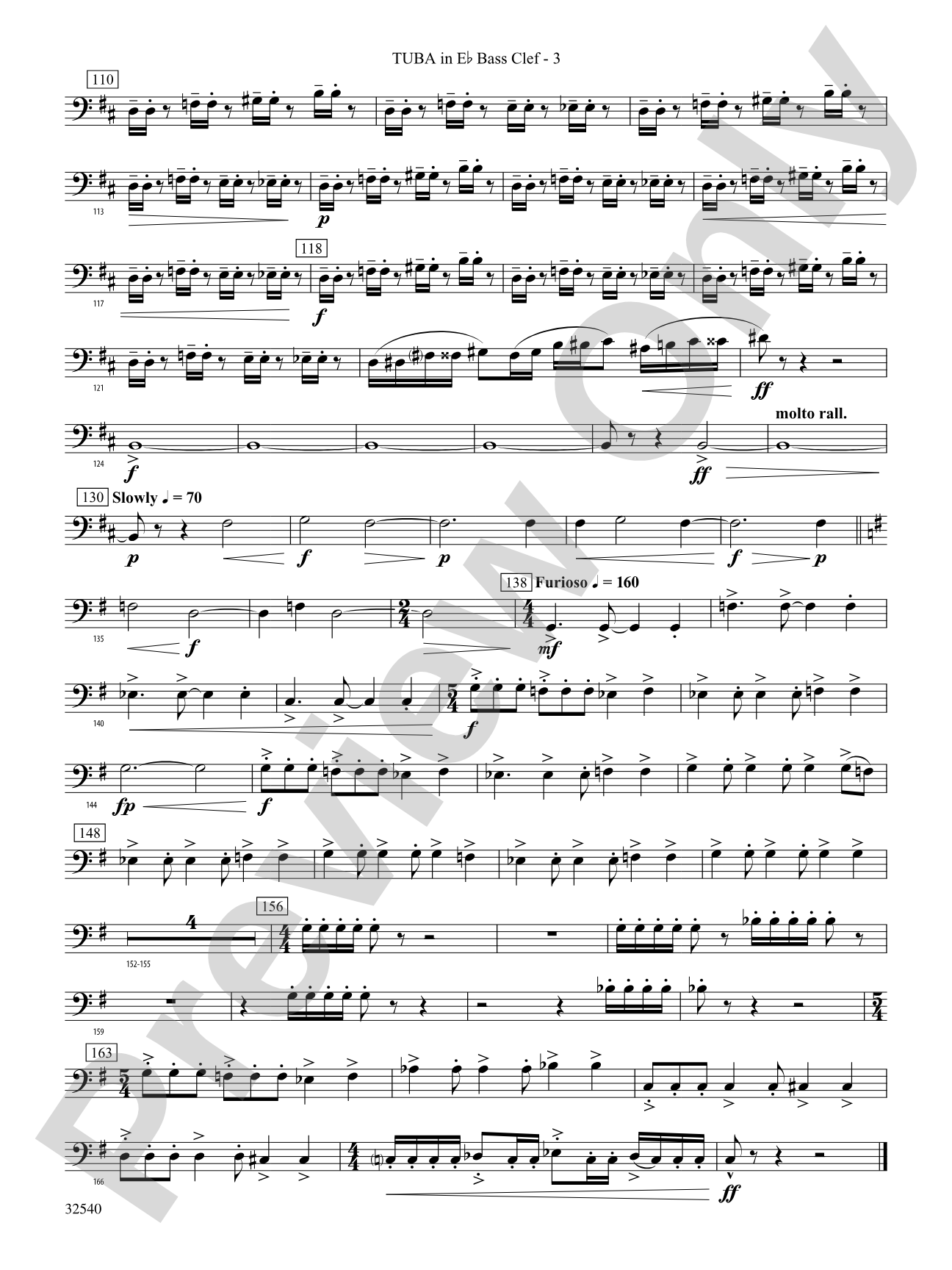 Genesis: (wp) E-flat Tuba B.C.