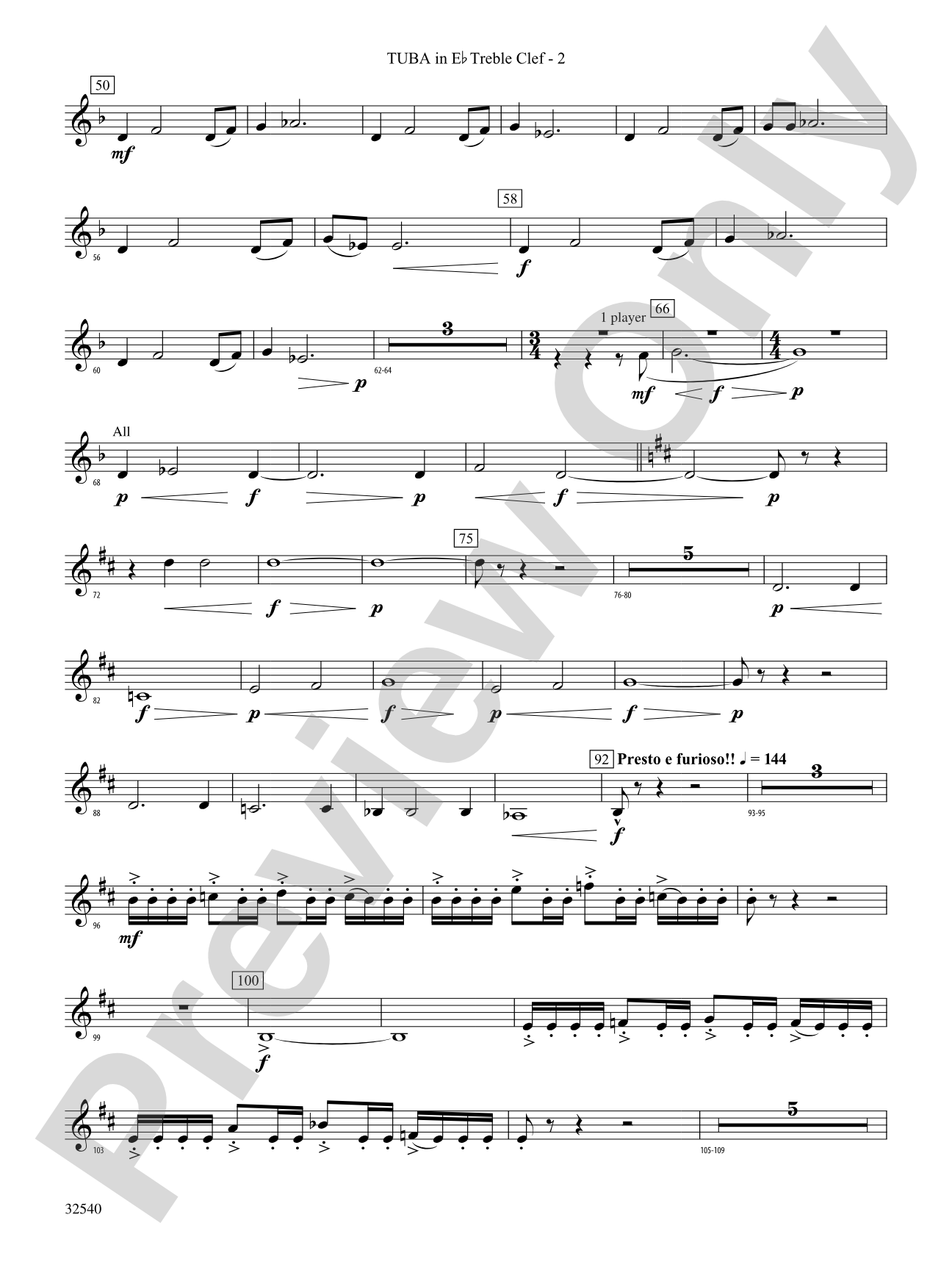 Genesis: (wp) E-flat Tuba T.C.