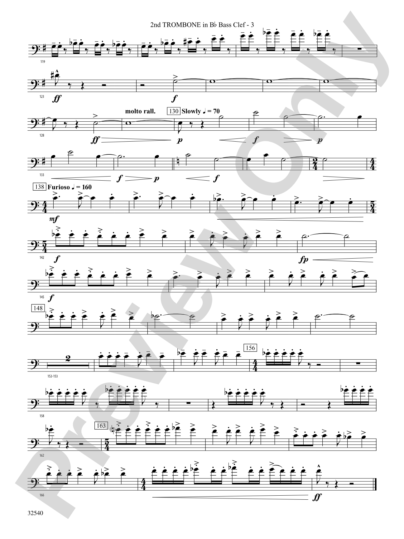 Genesis: (wp) 2nd B-flat Trombone B.C.