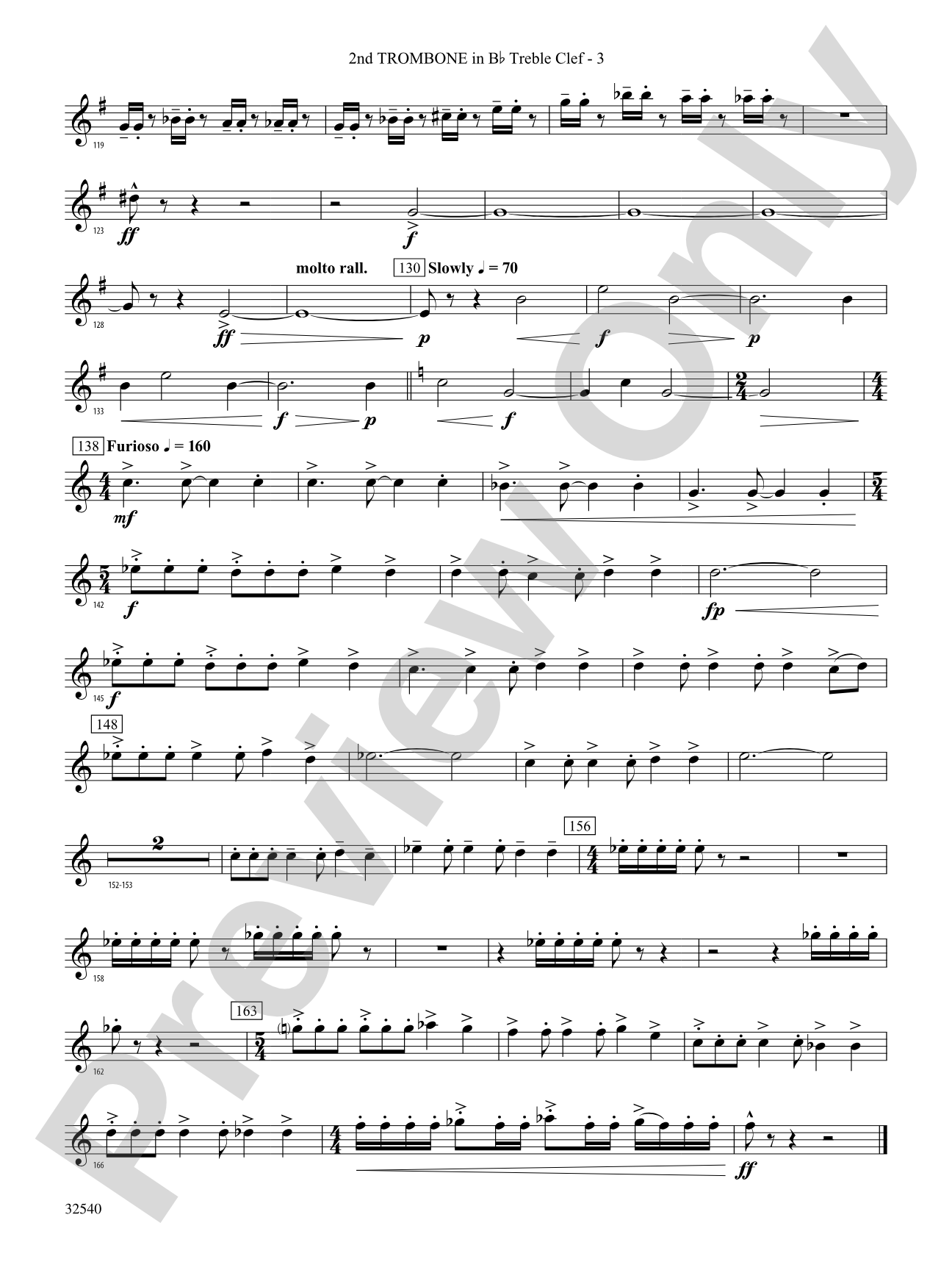 Genesis: (wp) 2nd B-flat Trombone T.C.
