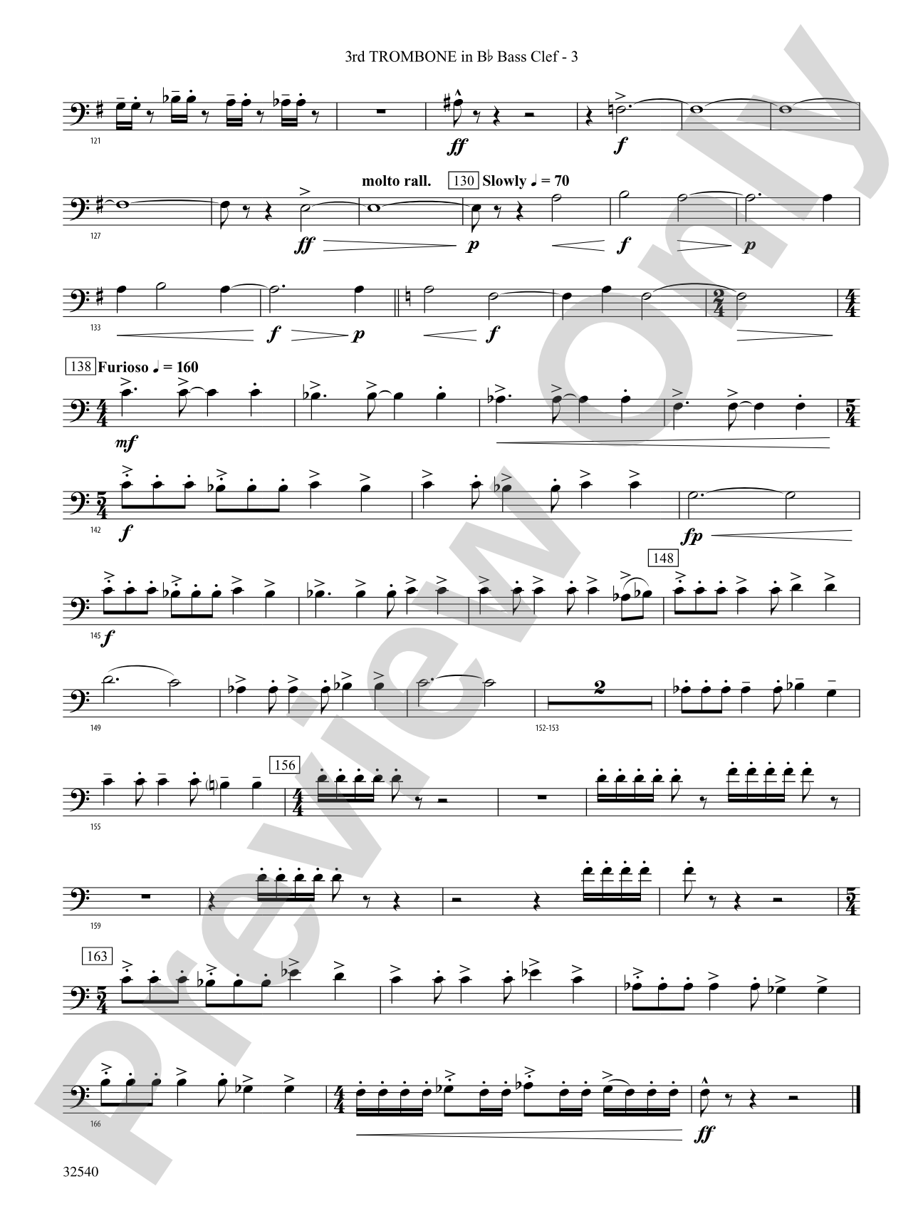 Genesis: (wp) 3rd B-flat Trombone B.C.