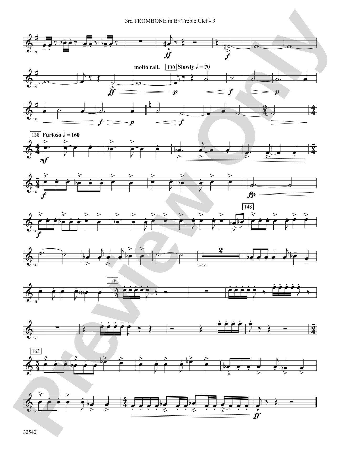 Genesis: (wp) 3rd B-flat Trombone T.C.