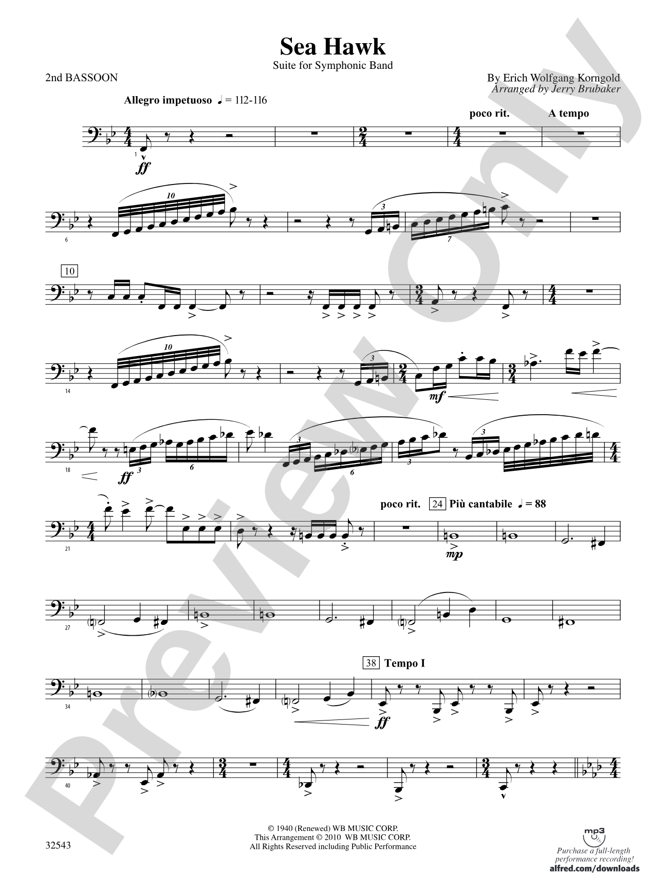 Sea Hawk: 2nd Bassoon