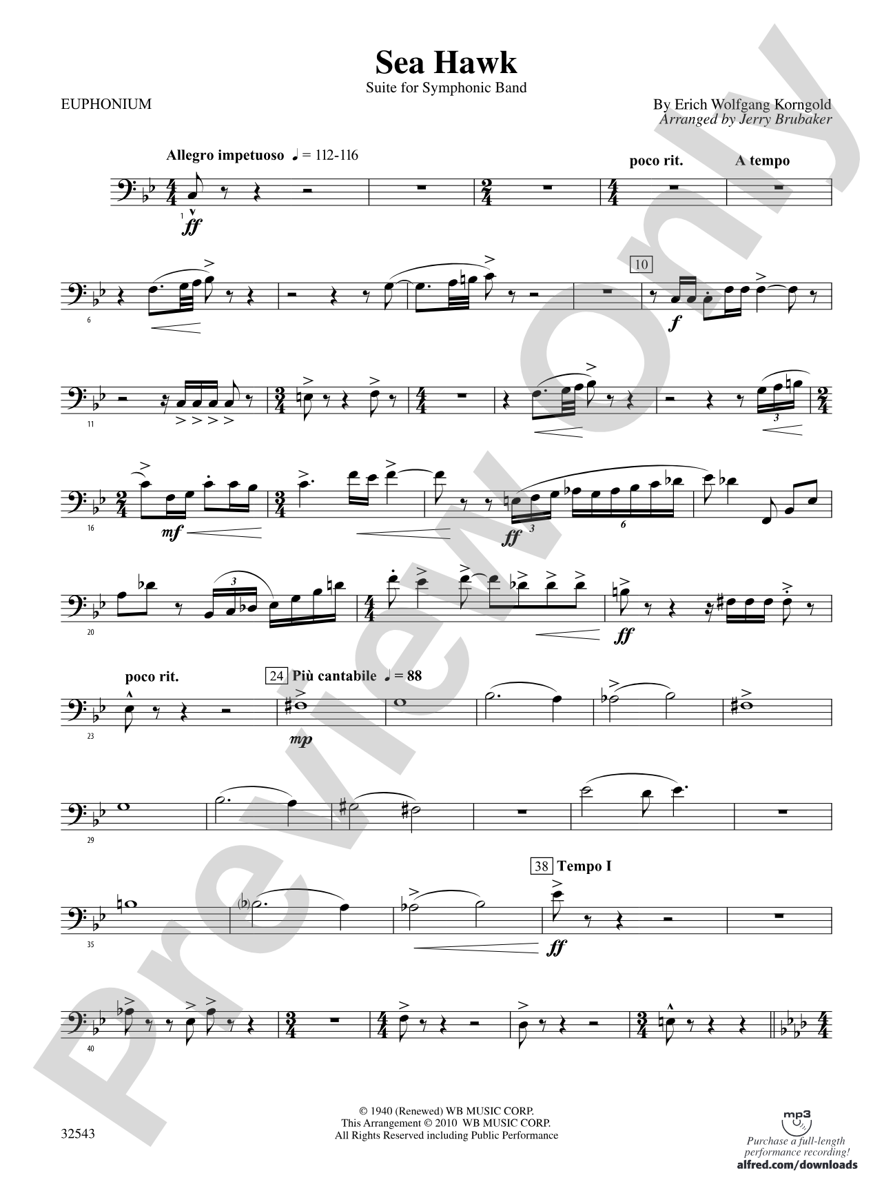 Sea Hawk: Baritone B.C.