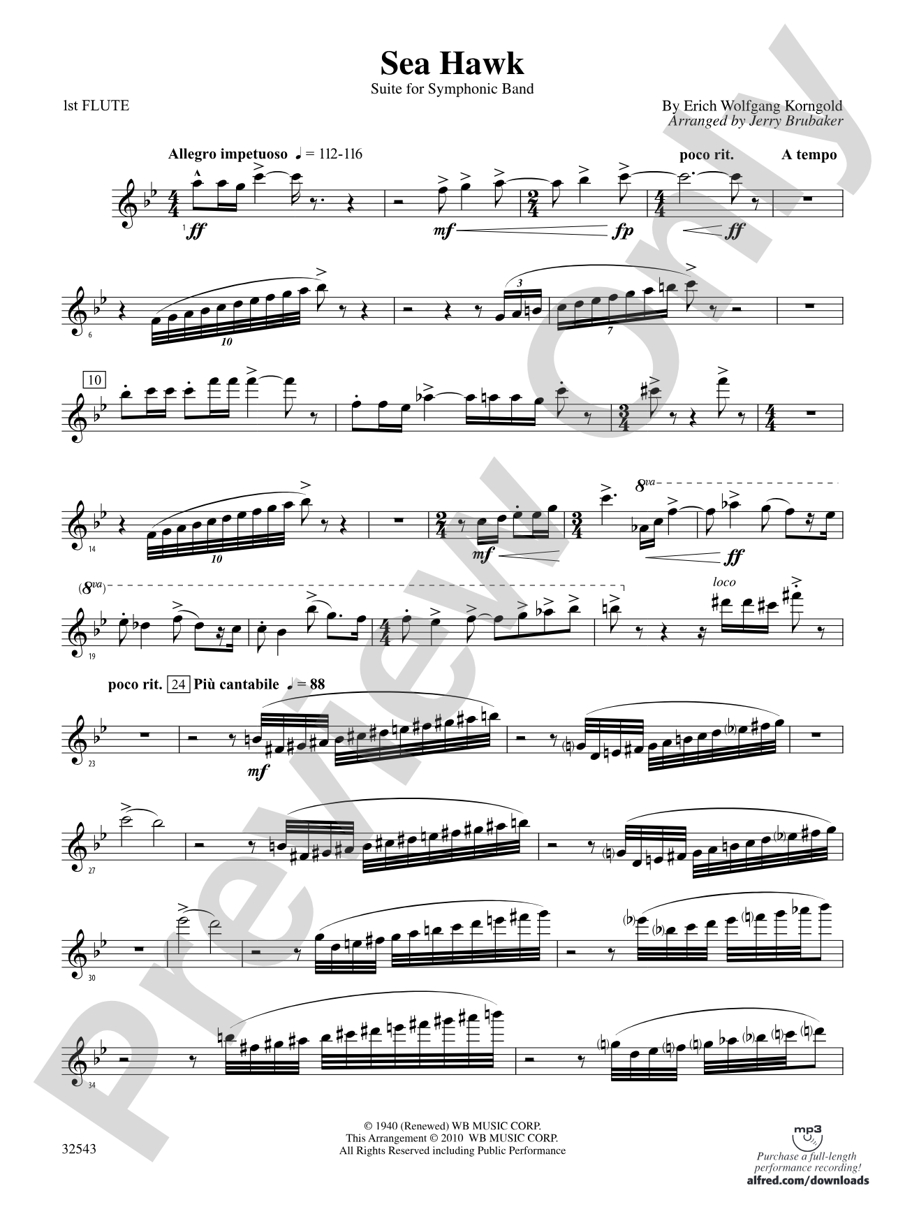 Sea Hawk: Flute