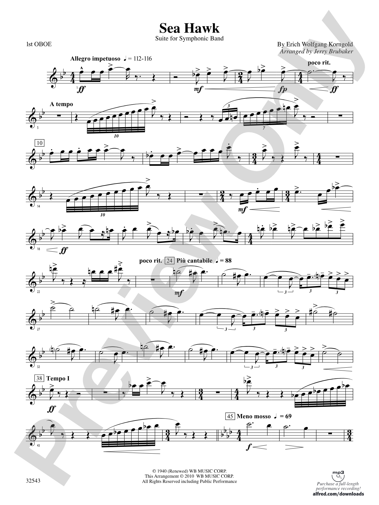 Sea Hawk: Oboe