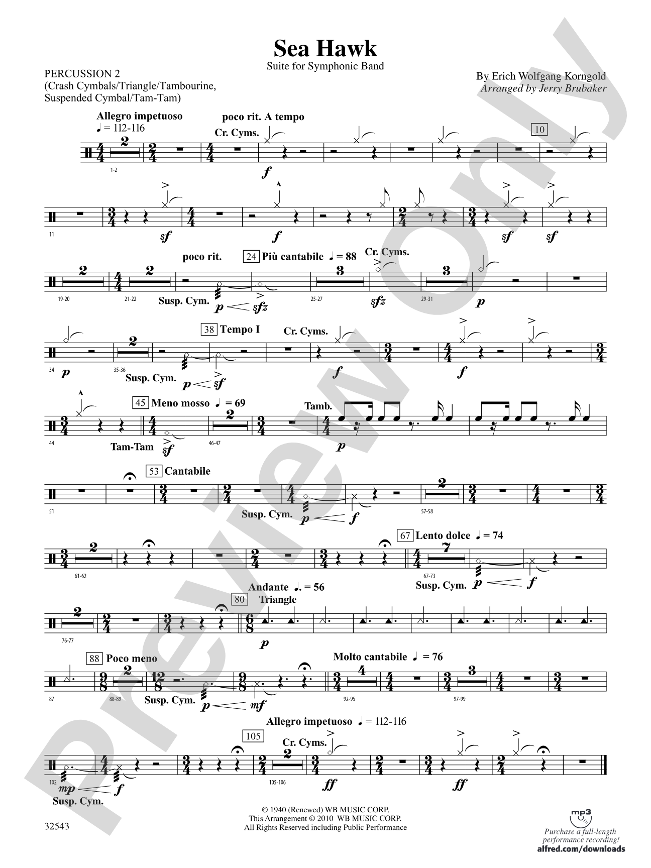 Sea Hawk: 2nd Percussion
