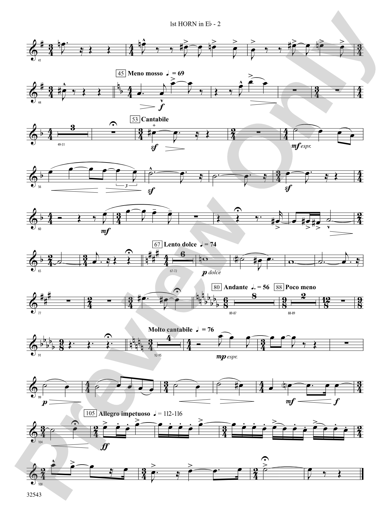 Sea Hawk: (wp) 1st Horn in E-flat