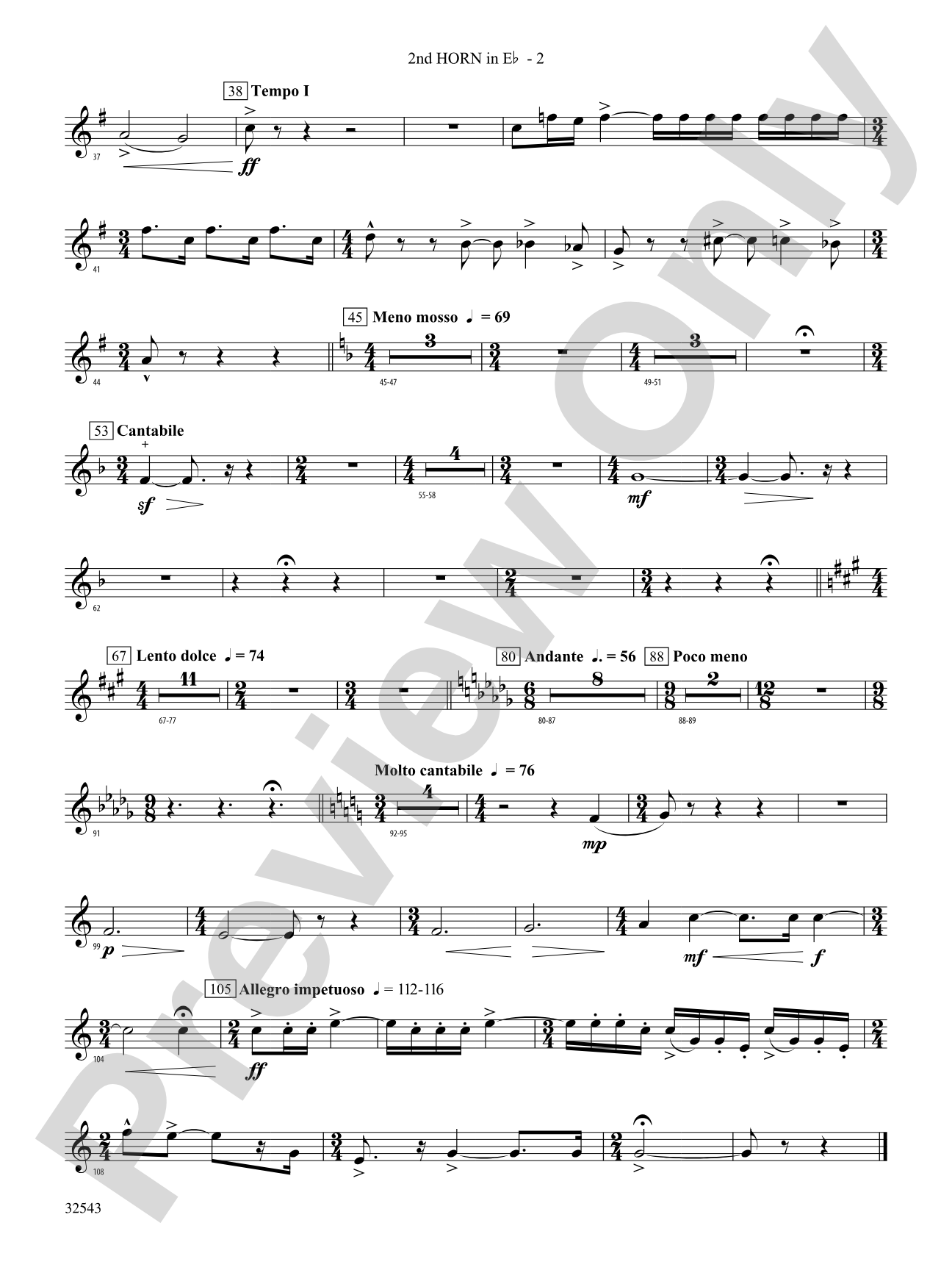 Sea Hawk: (wp) 2nd Horn in E-flat