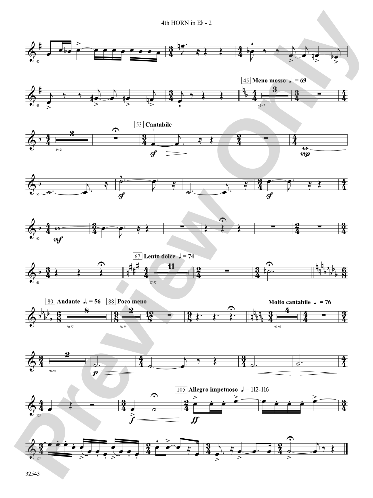 Sea Hawk: (wp) 4th Horn in E-flat