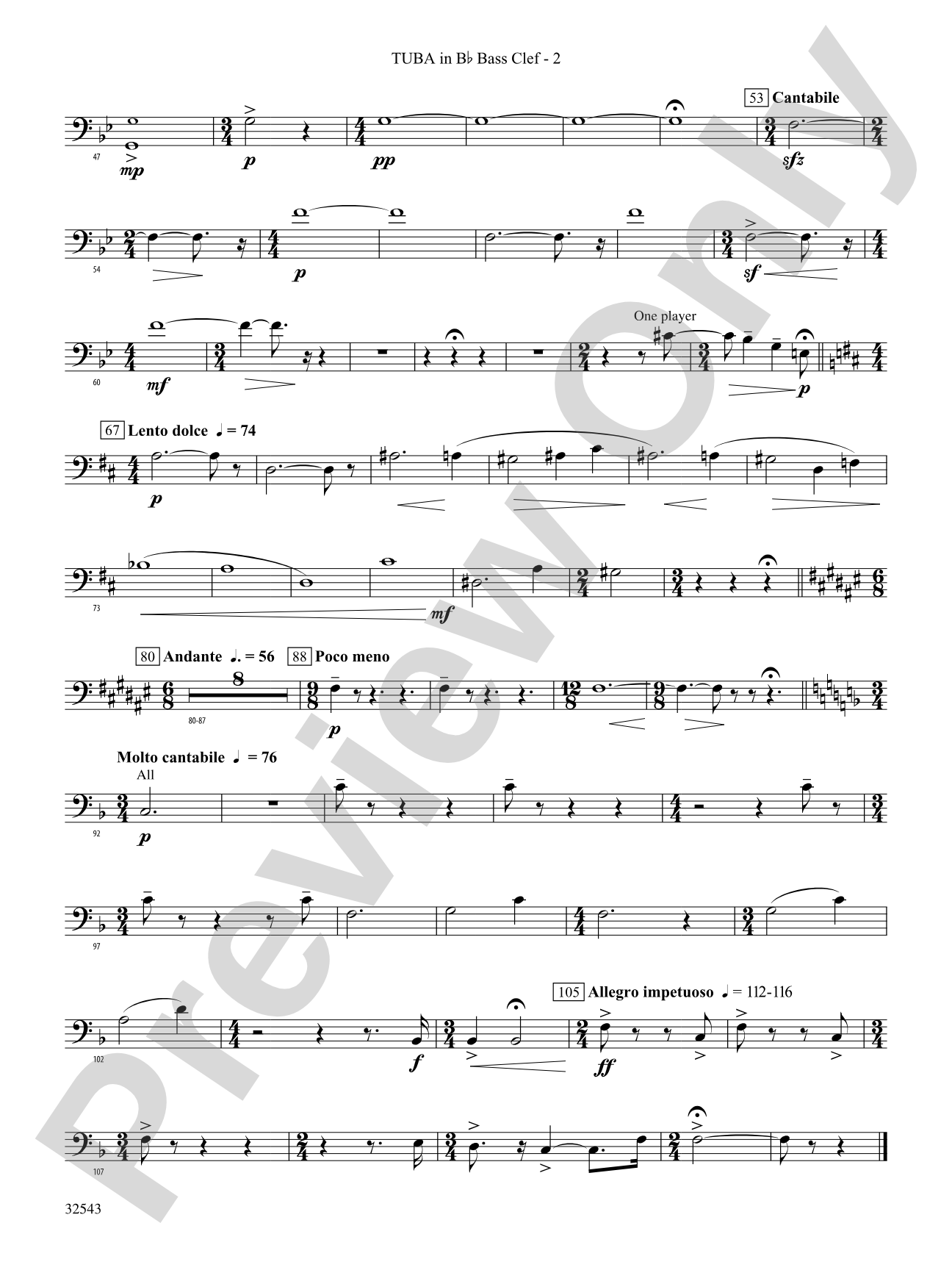 Sea Hawk: (wp) B-flat Tuba B.C.