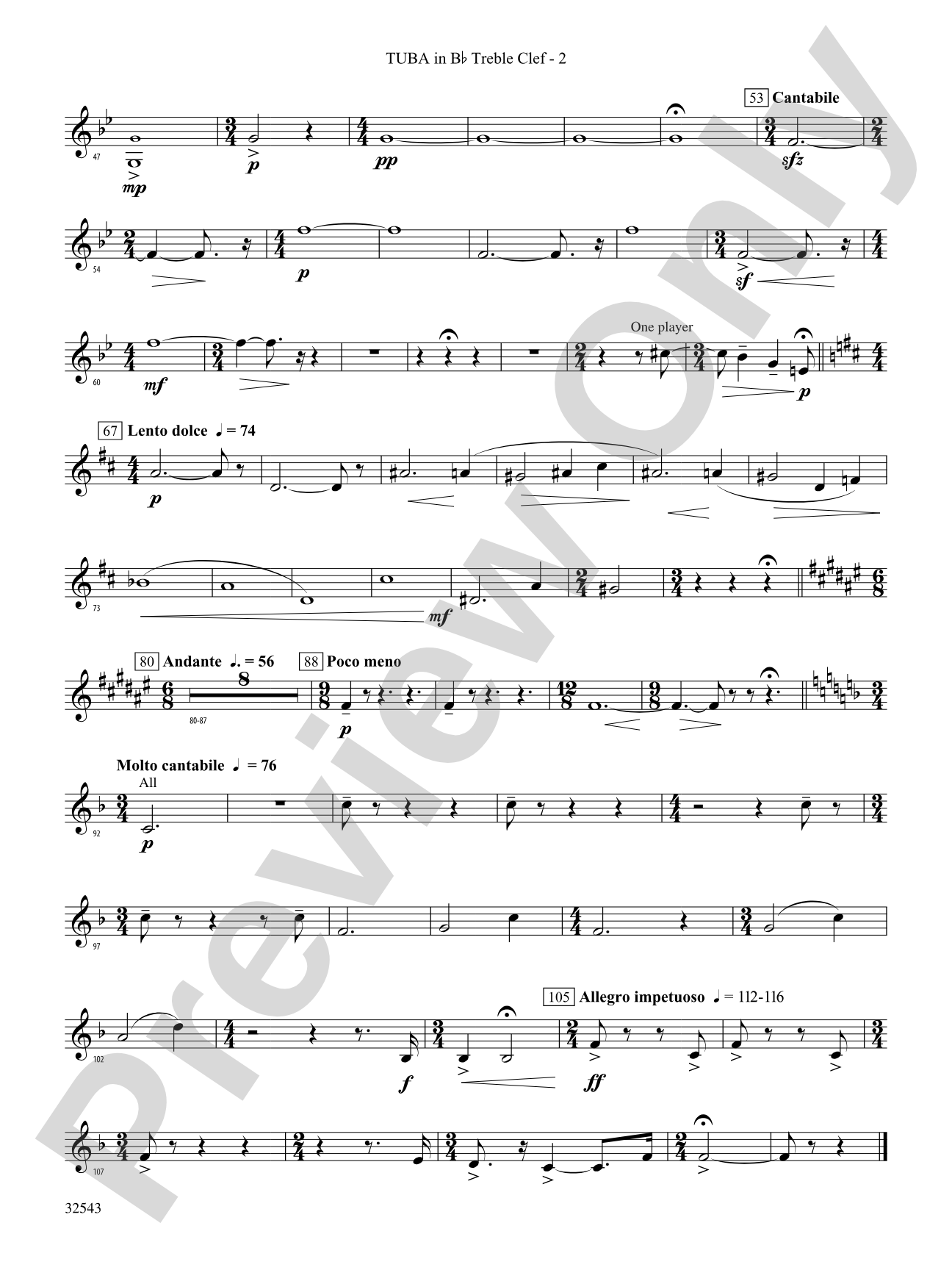 Sea Hawk: (wp) B-flat Tuba T.C.