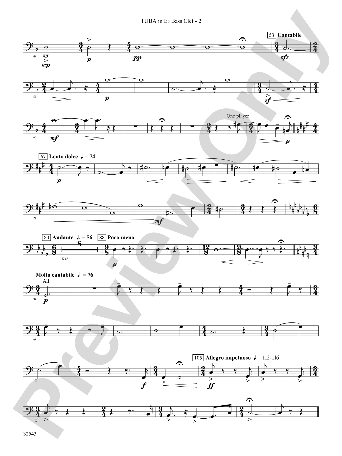 Sea Hawk: (wp) E-flat Tuba B.C.