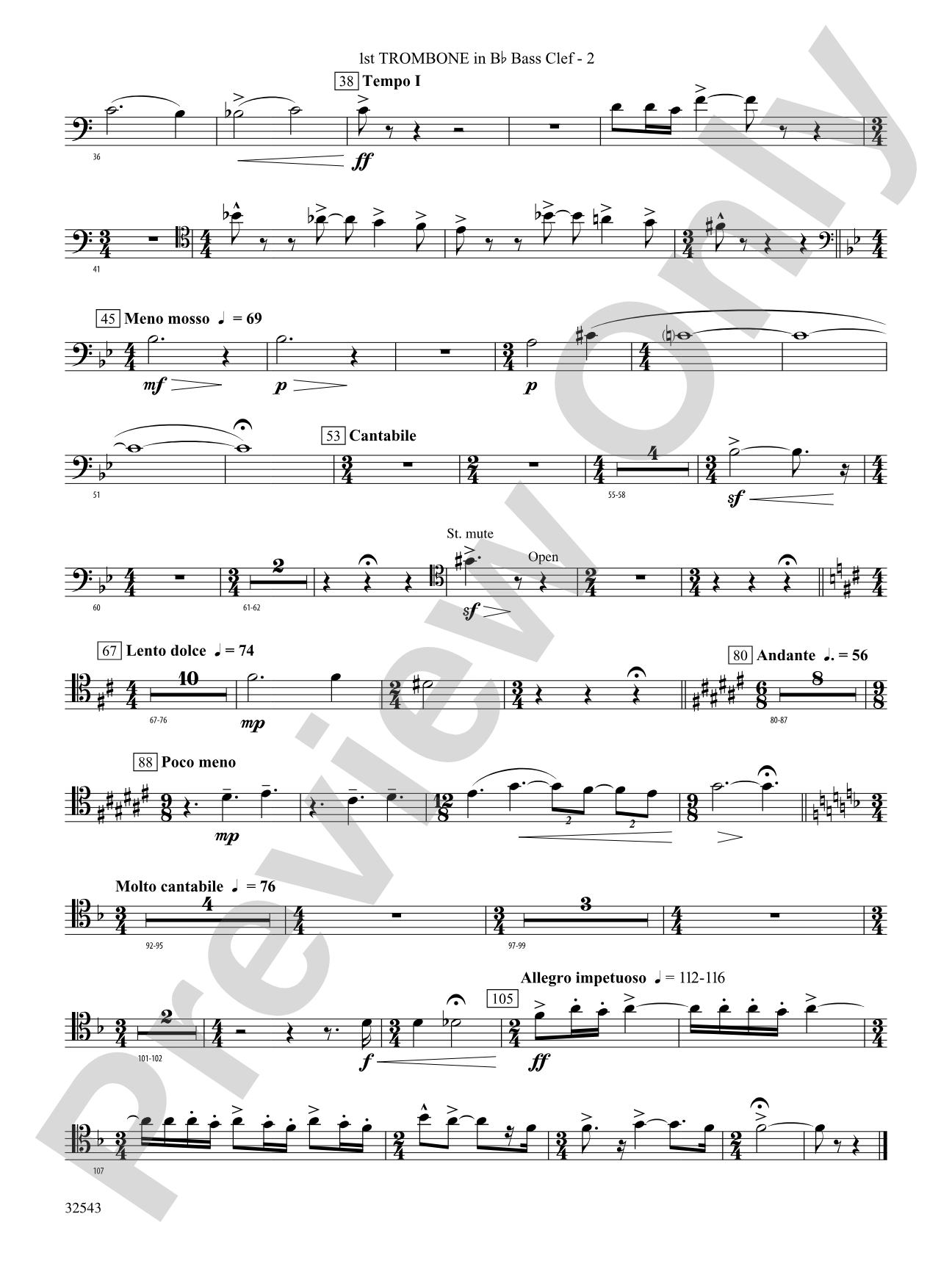 Sea Hawk: (wp) 1st B-flat Trombone B.C.
