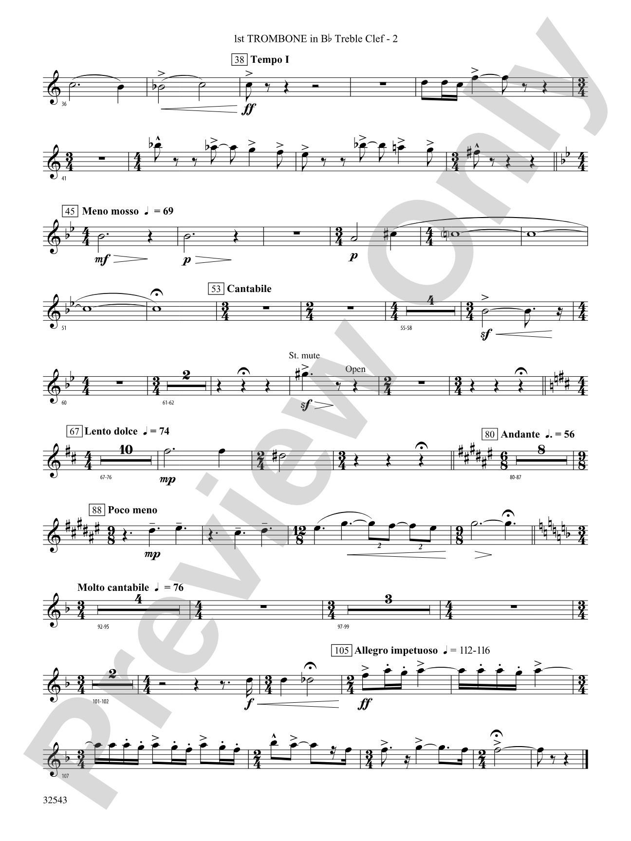 Sea Hawk: (wp) 1st B-flat Trombone T.C.