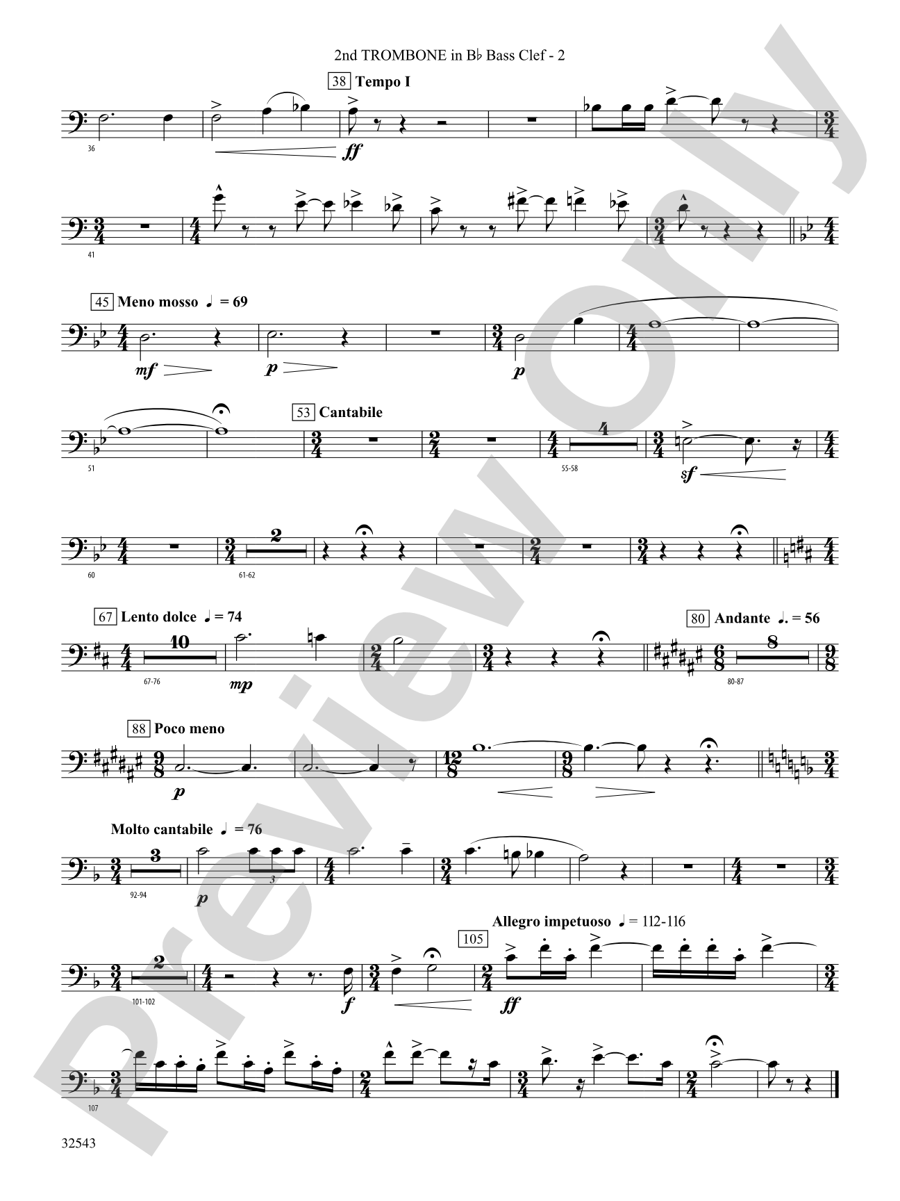 Sea Hawk: (wp) 2nd B-flat Trombone B.C.