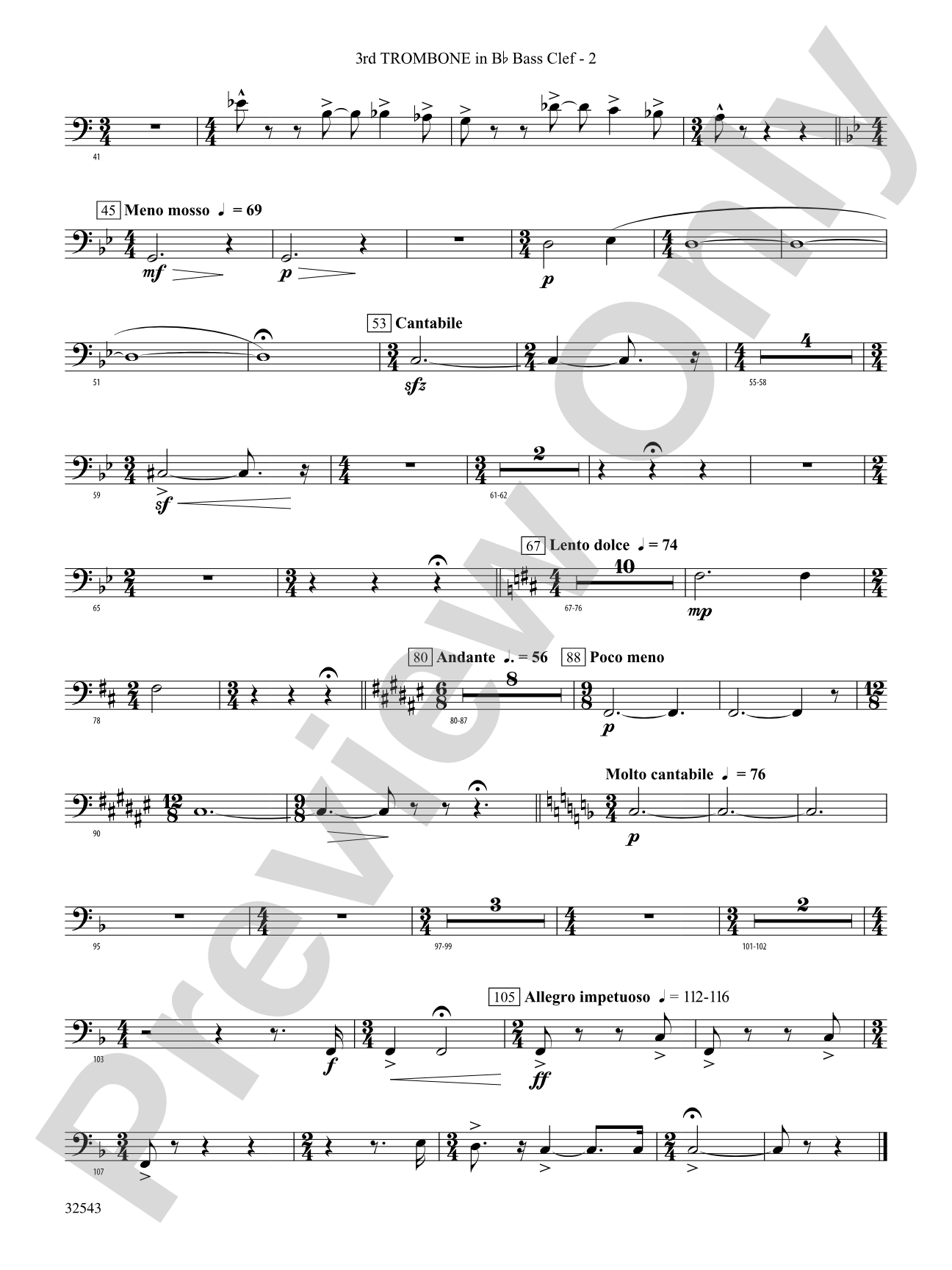Sea Hawk: (wp) 3rd B-flat Trombone B.C.