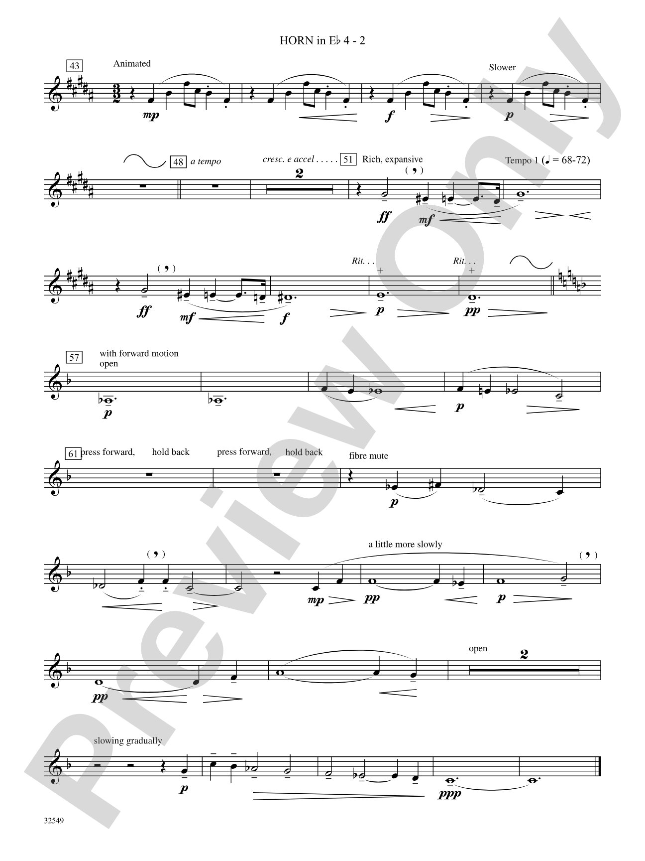Hommage à Rameau: (wp) 4th Horn in E-flat