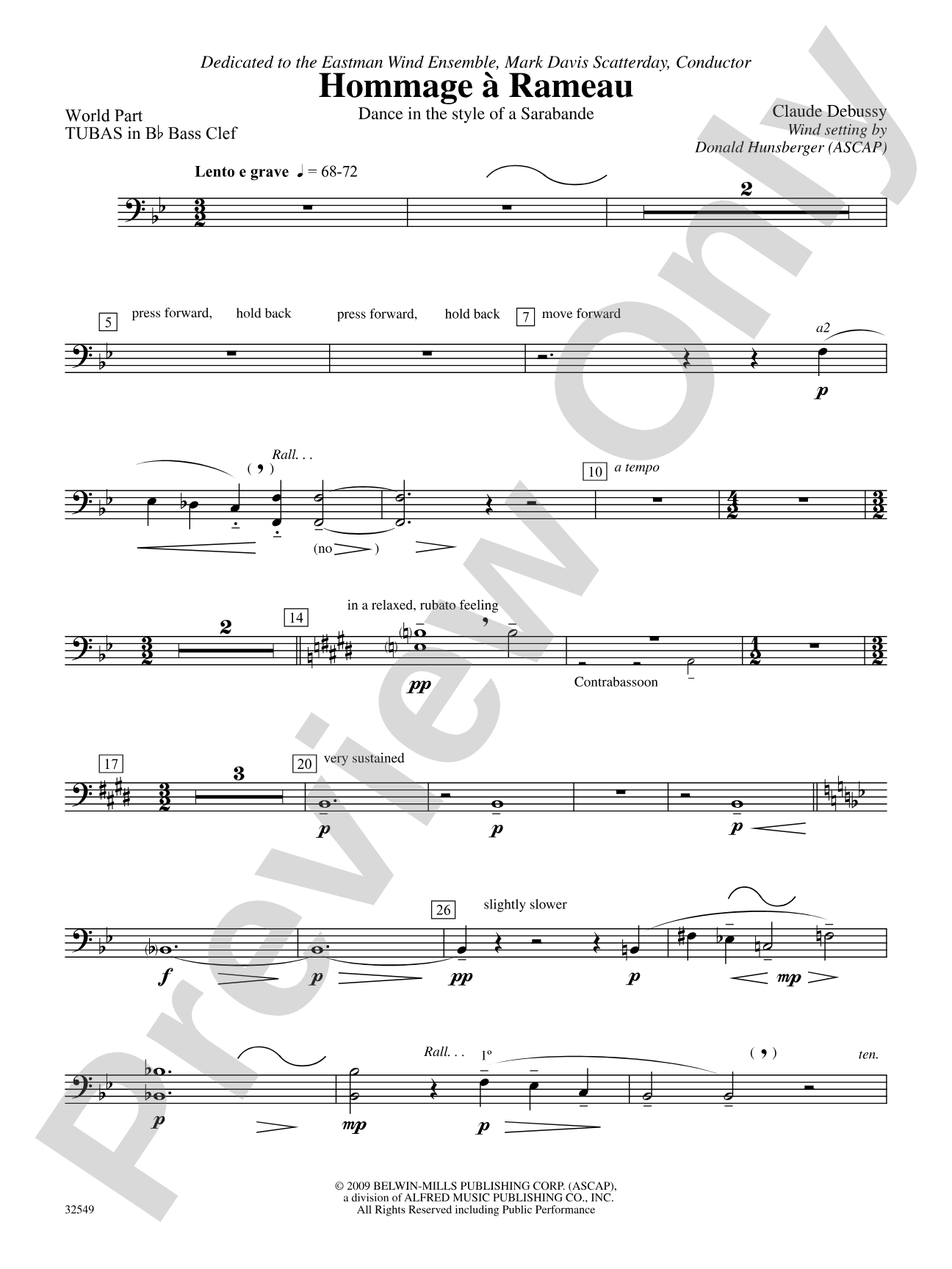 Hommage à Rameau: (wp) B-flat Tuba B.C.
