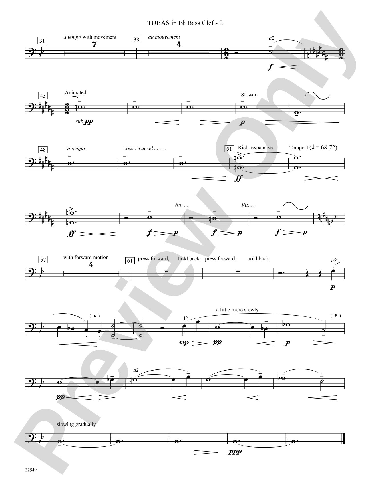 Hommage à Rameau: (wp) B-flat Tuba B.C.
