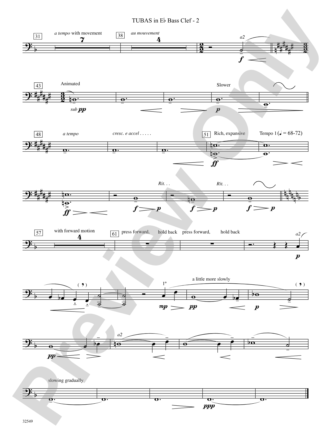 Hommage à Rameau: (wp) E-flat Tuba B.C.