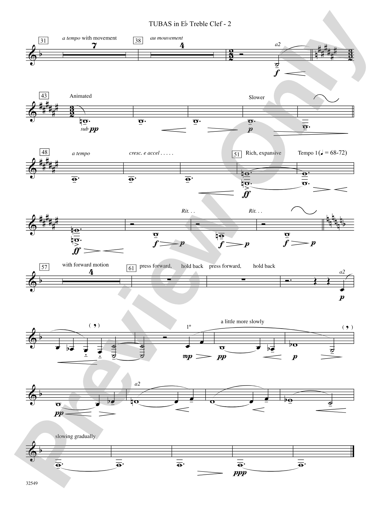 Hommage à Rameau: (wp) E-flat Tuba T.C.