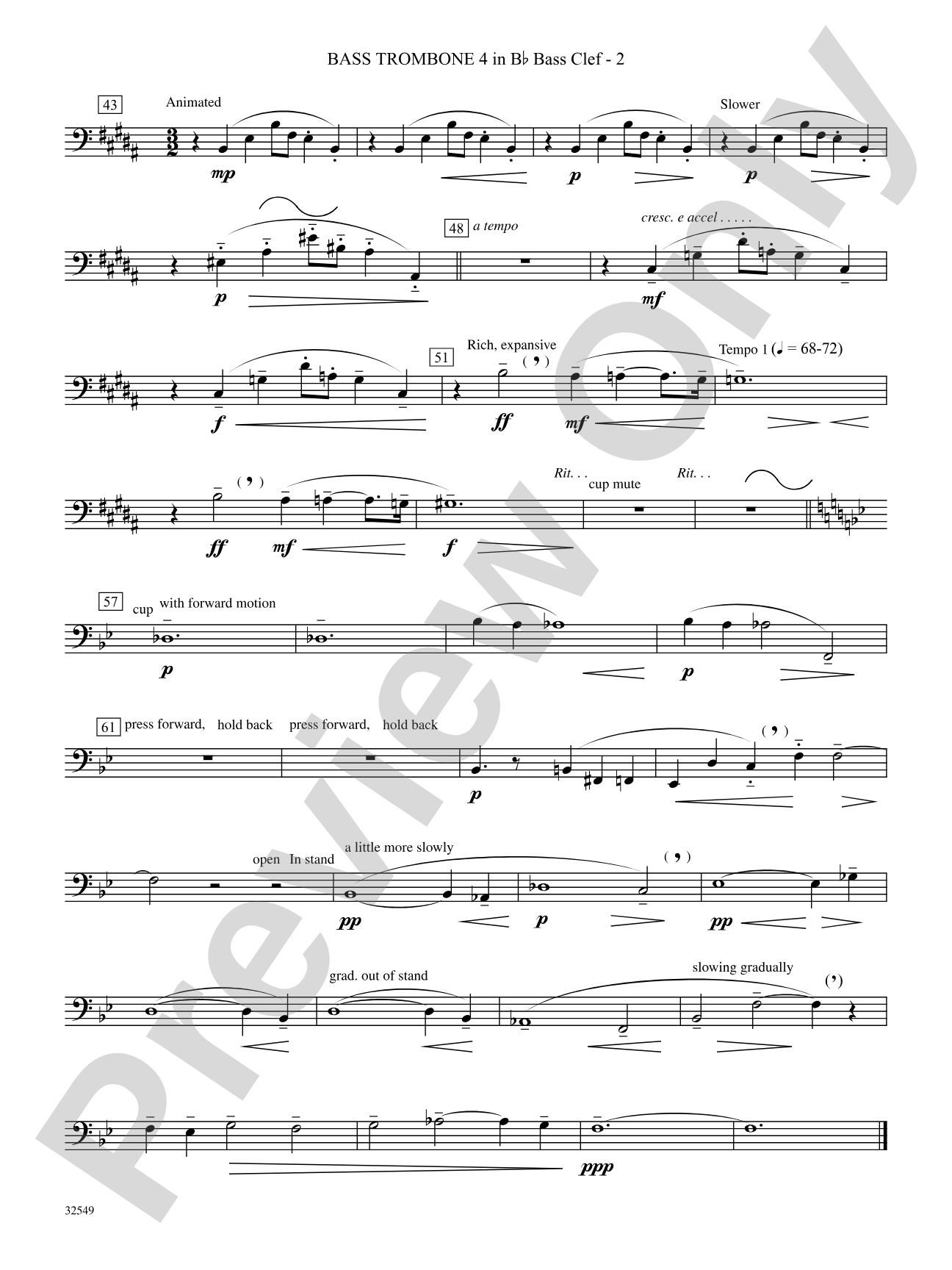Hommage à Rameau: (wp) Bb Trombone B.C. 4