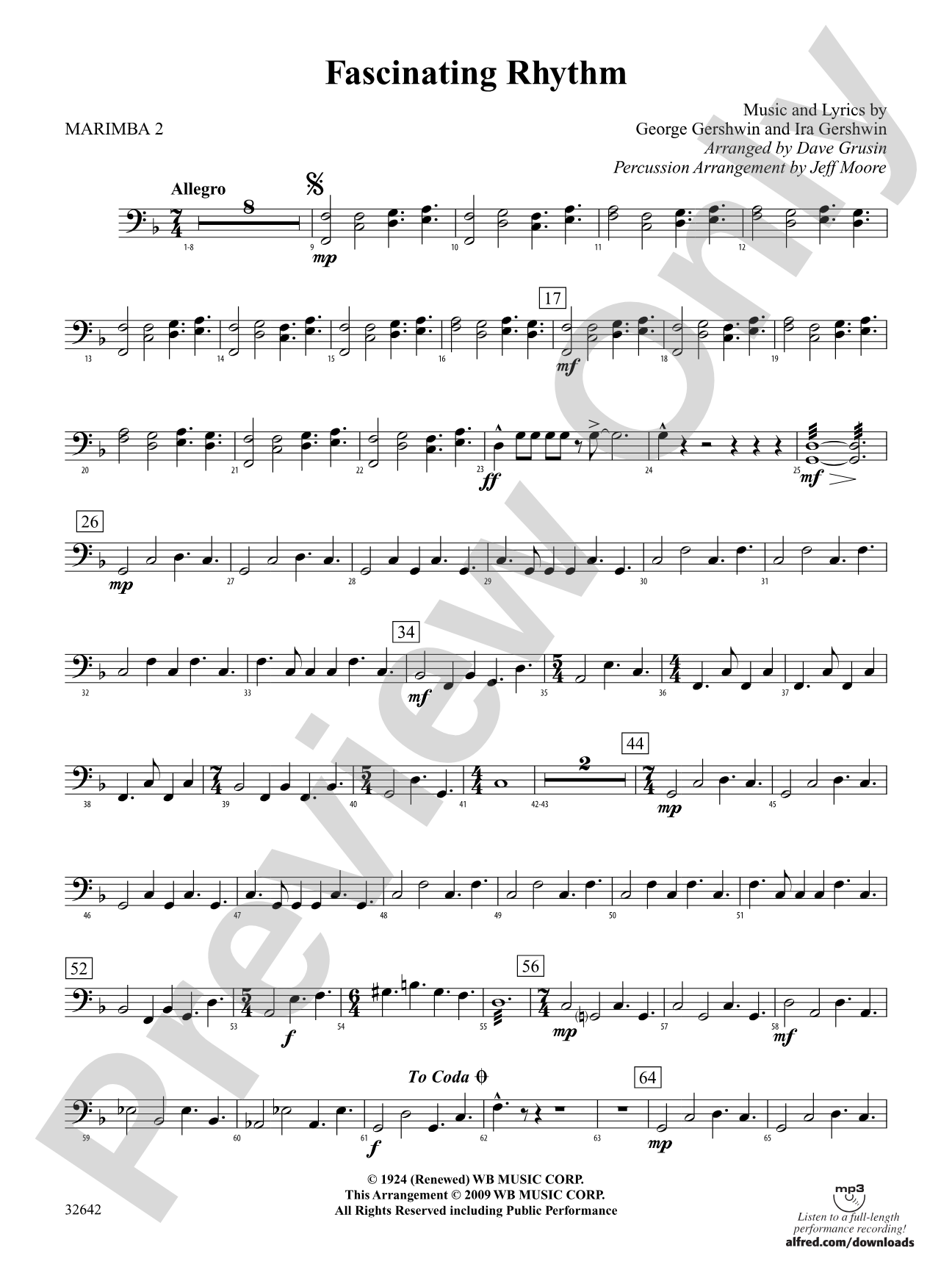 Fascinating Rhythm: 2nd Percussion