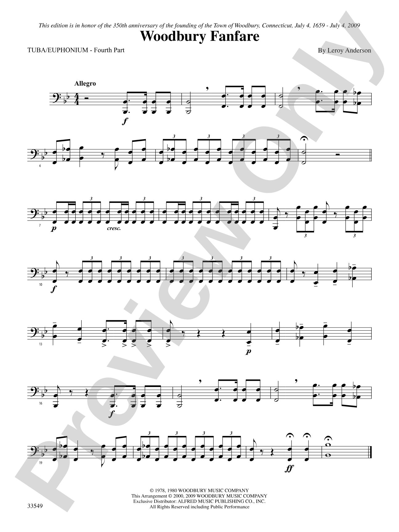 Woodbury Fanfare: Tuba