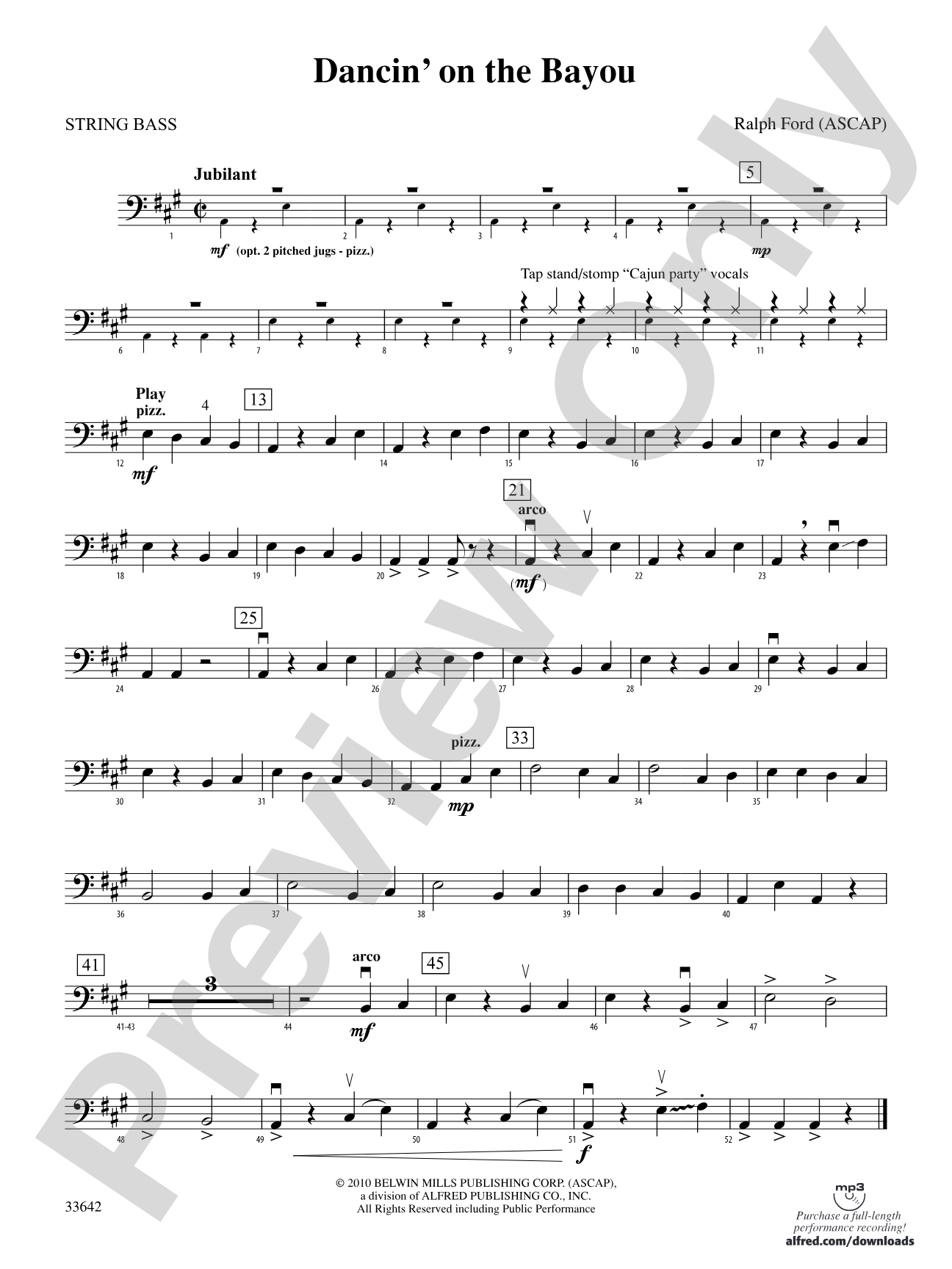 Dancin' on the Bayou: String Bass