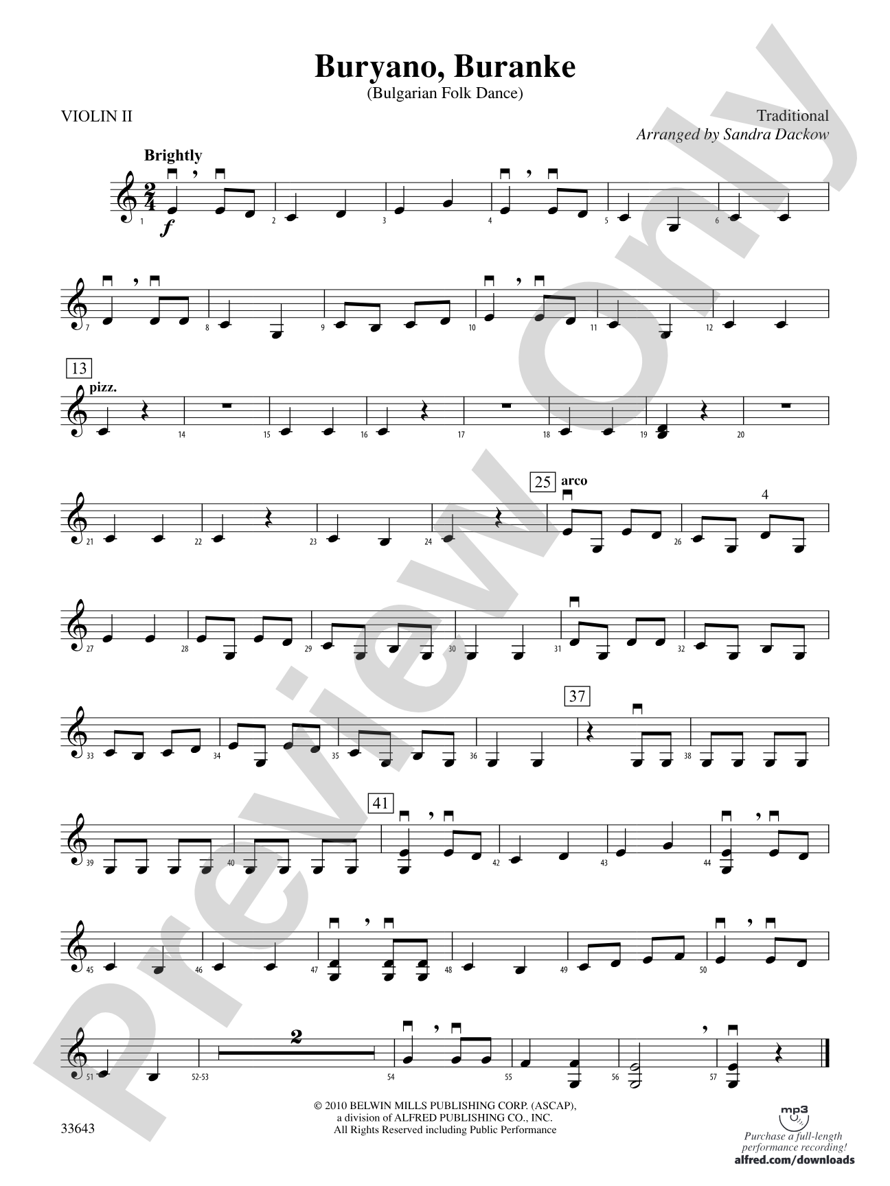 Buryano, Buranke: 2nd Violin