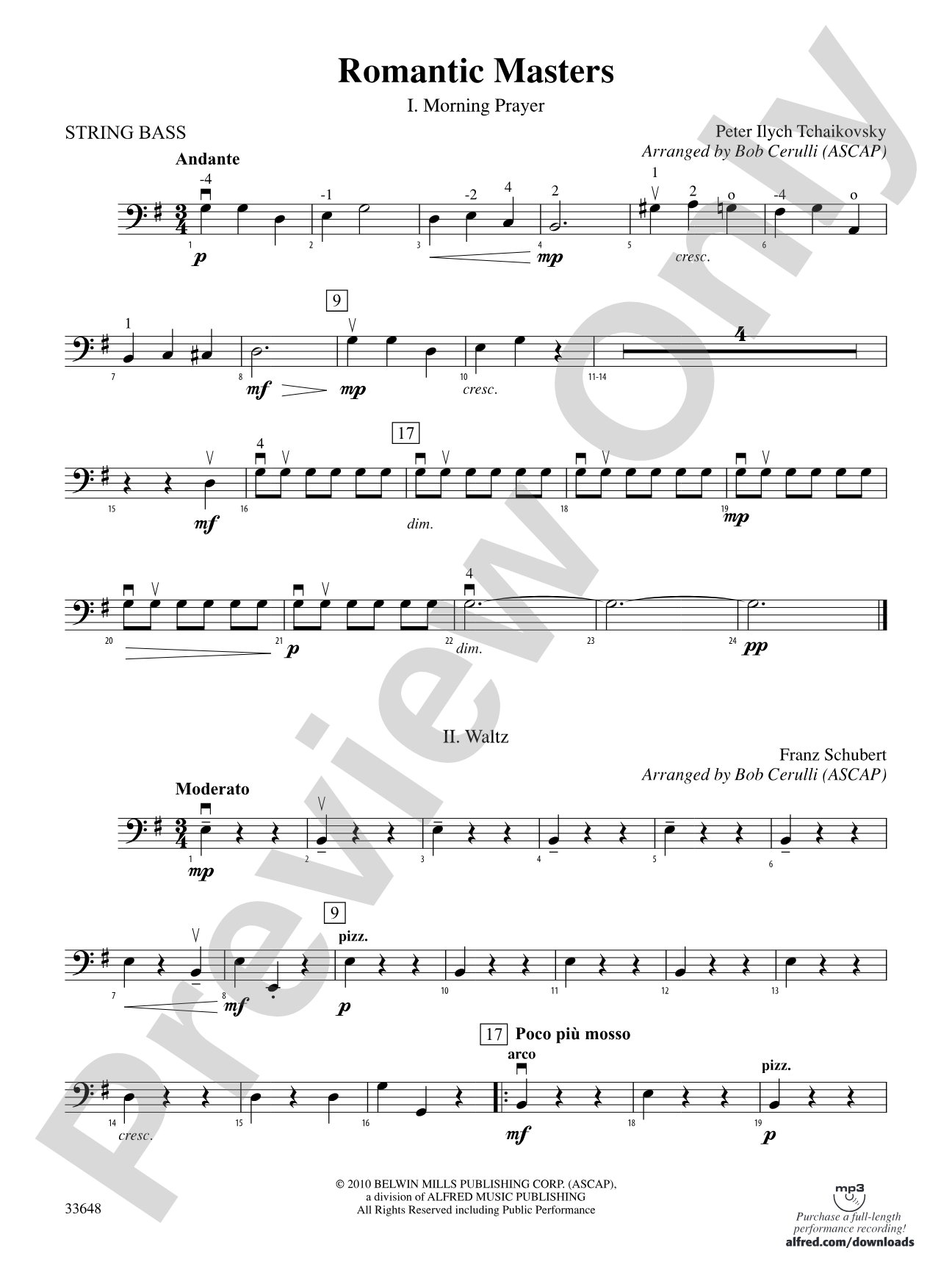 Romantic Masters: String Bass