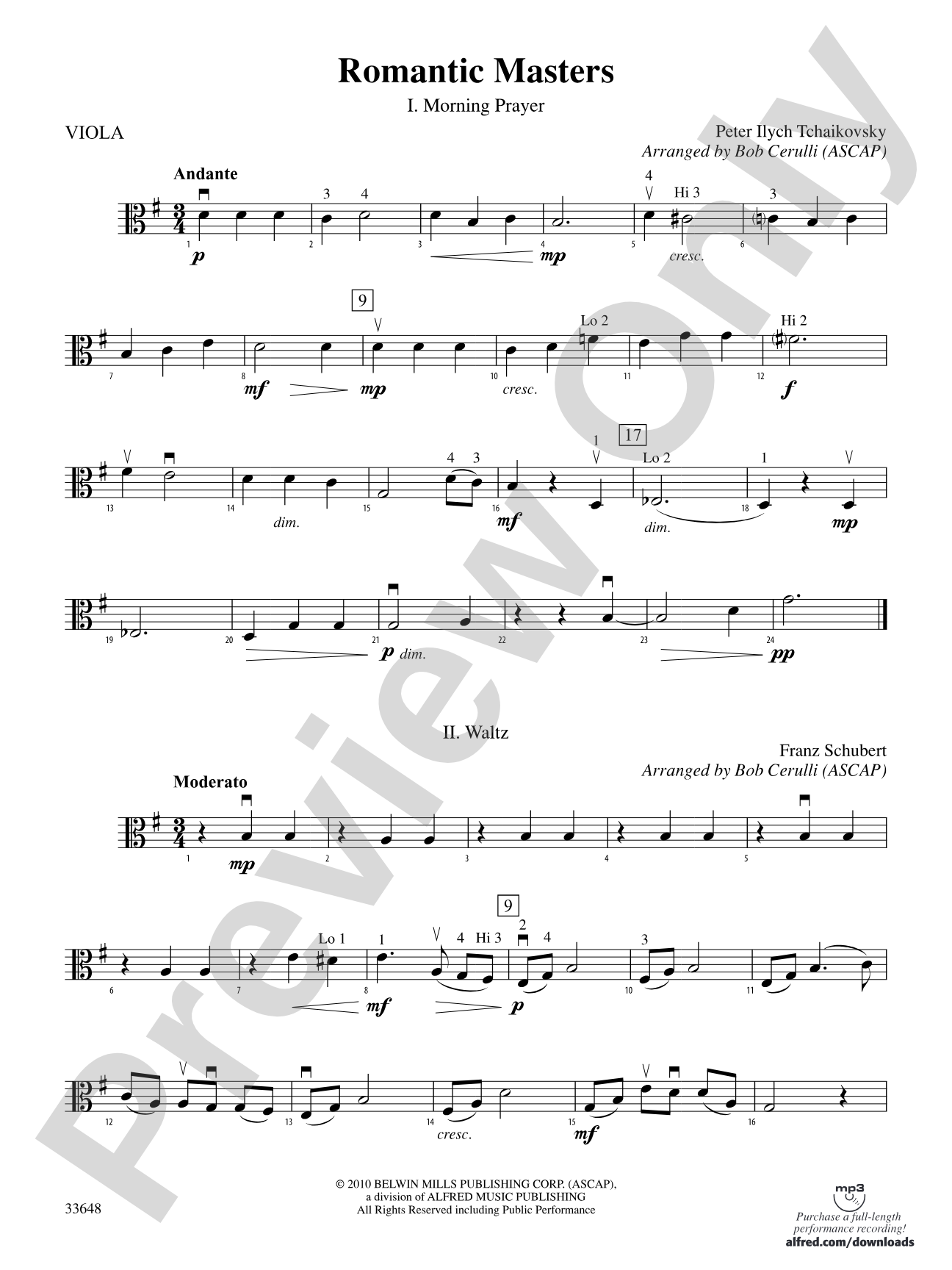 Romantic Masters: Viola