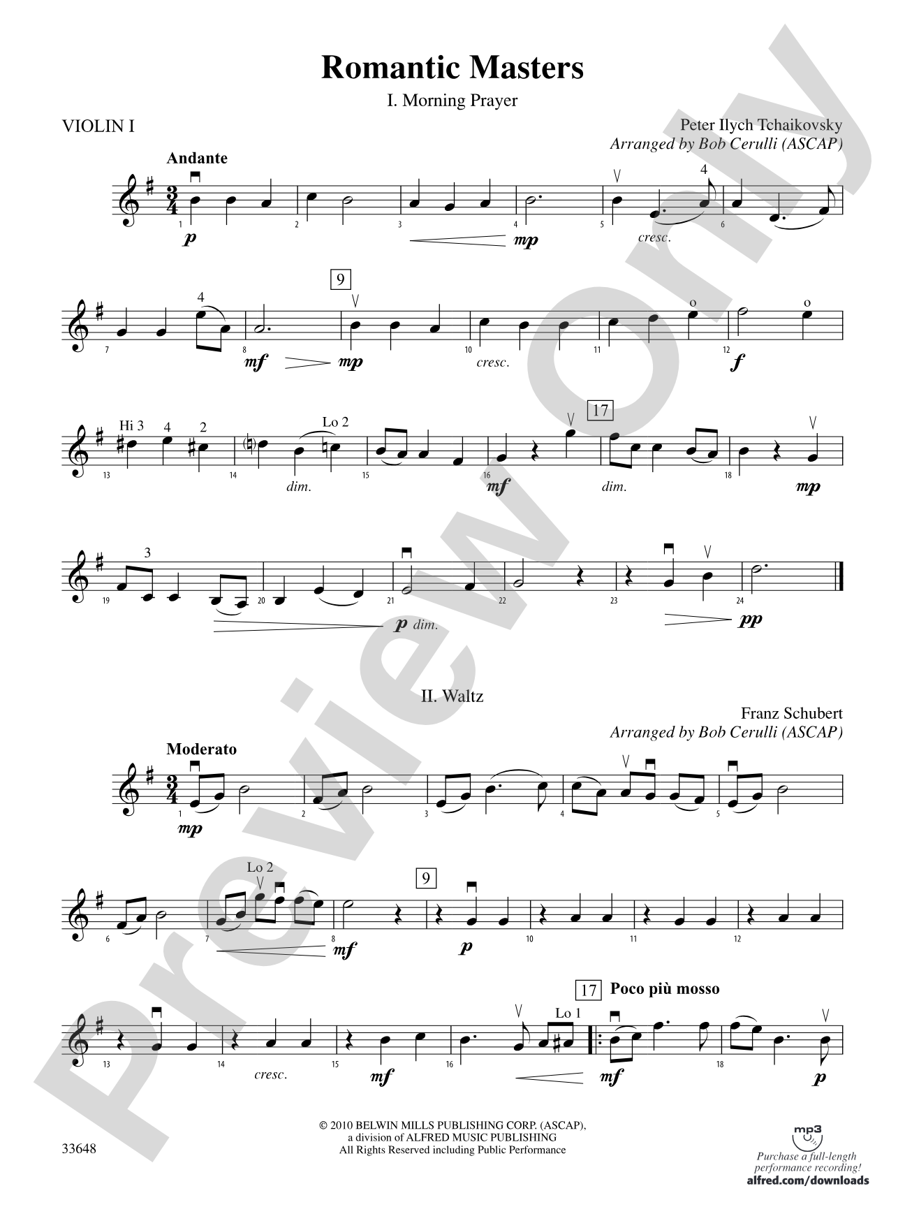 Romantic Masters: 1st Violin