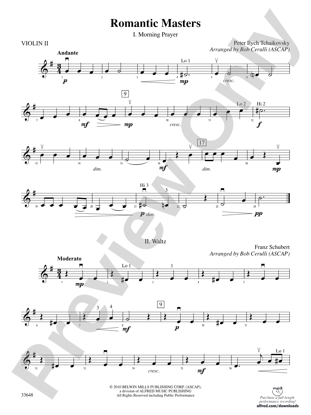 Romantic Masters: 2nd Violin
