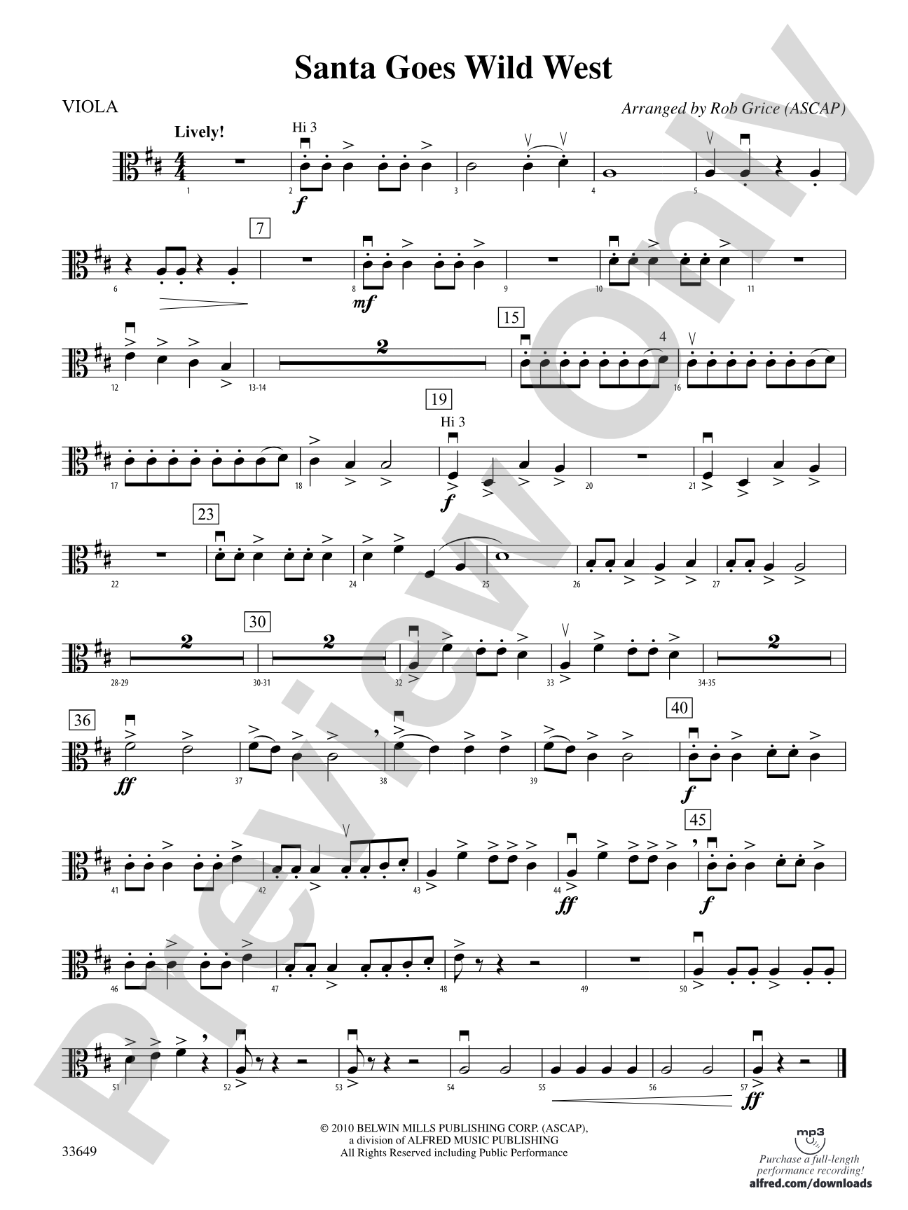 Santa Goes Wild West: Viola