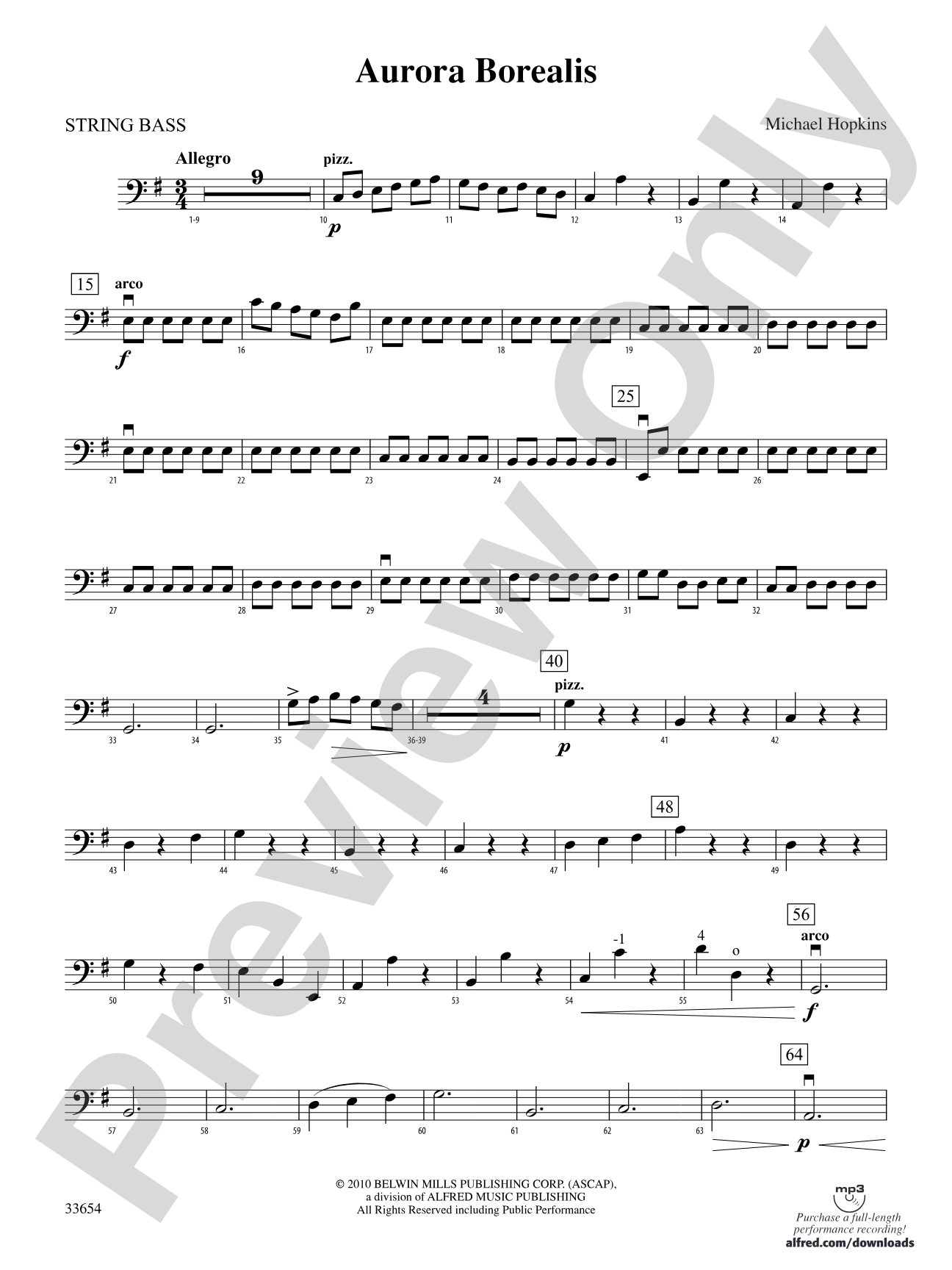 Aurora Borealis: String Bass