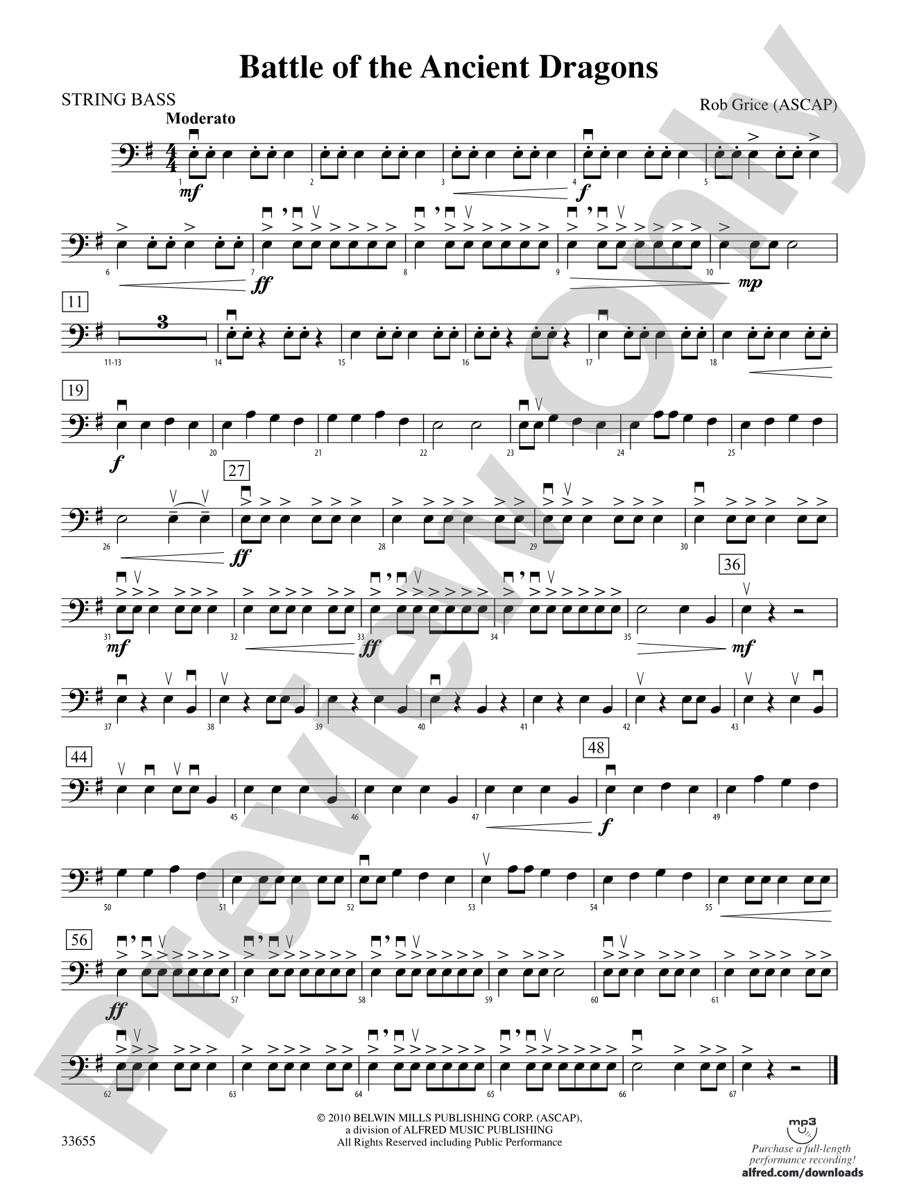 Battle of the Ancient Dragons: String Bass