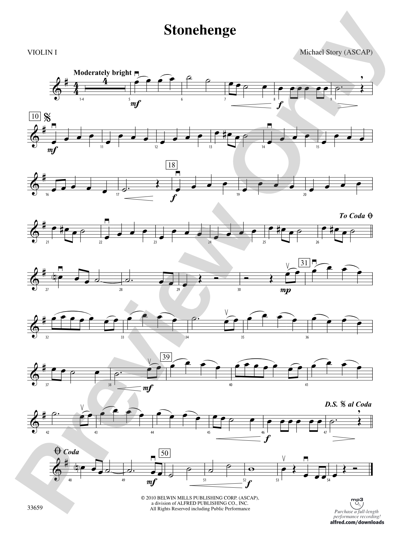 Stonehenge: 1st Violin