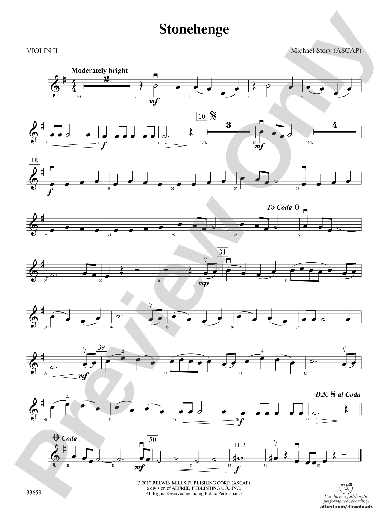 Stonehenge: 2nd Violin