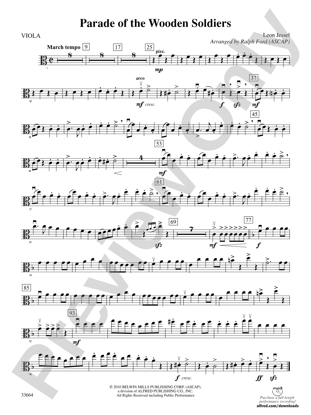 Parade of the Wooden Soldiers: Viola