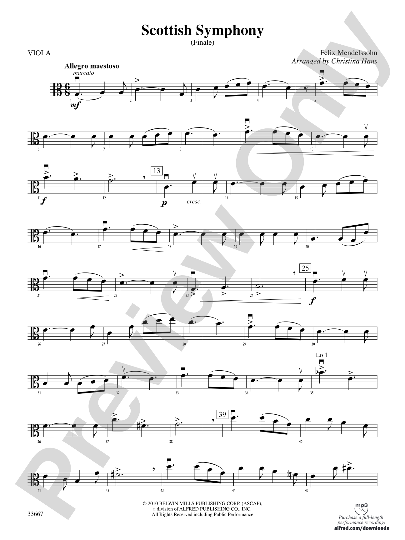 Scottish Symphony: Viola