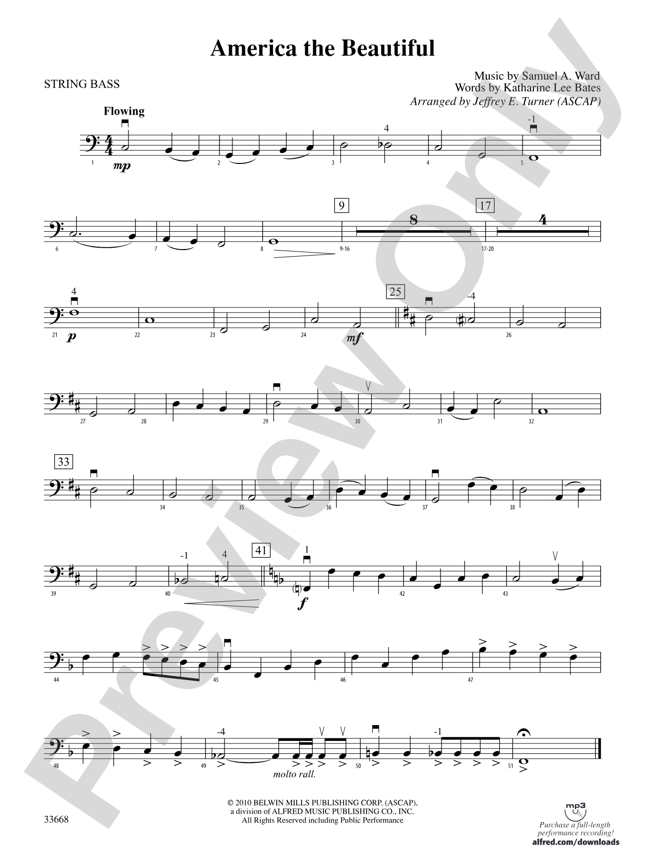 America the Beautiful: String Bass